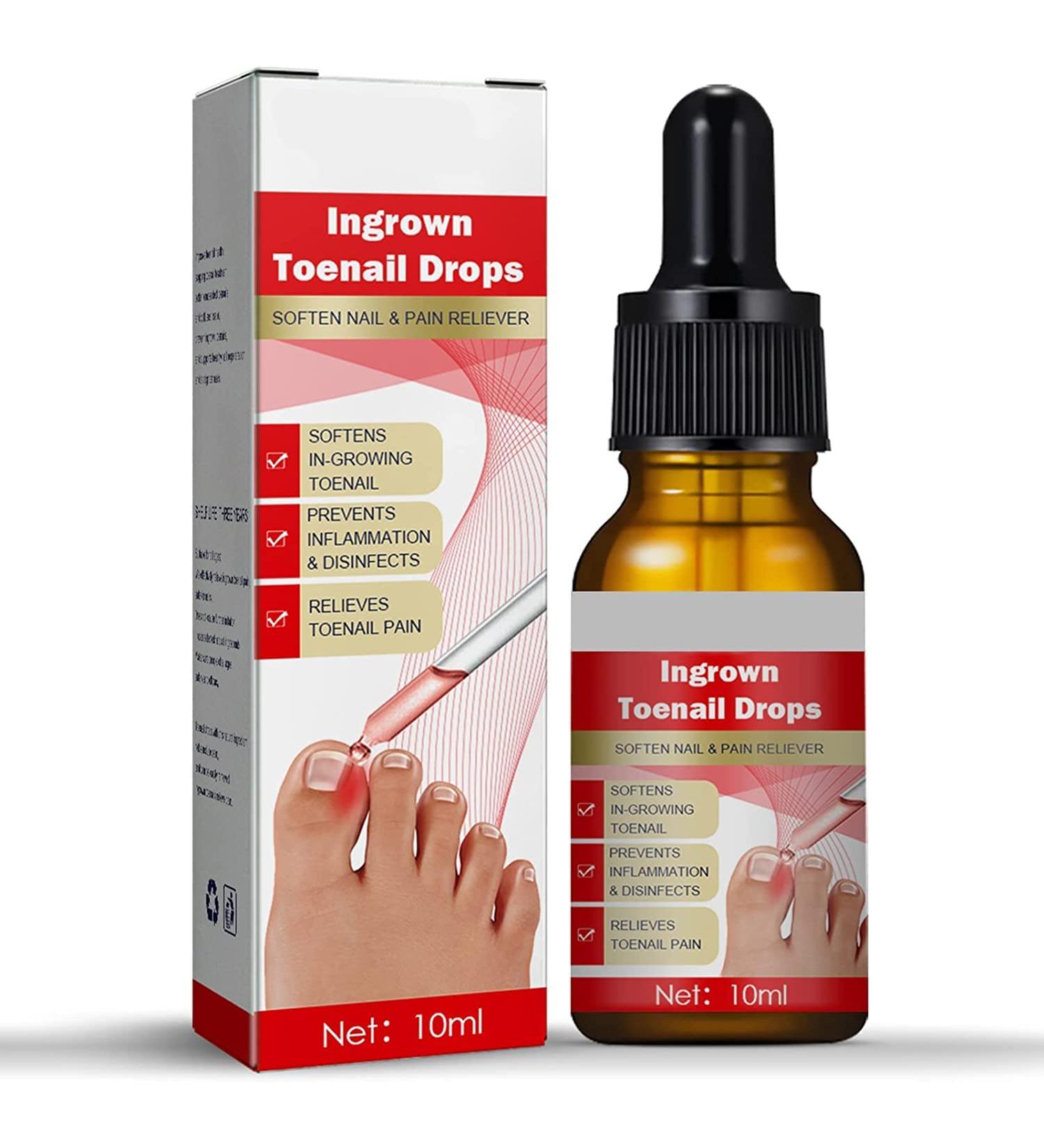 Ingrown Toenail & Fungal Nail Treatment Drops 10ML - Nail Care to Strengthen & Renew Damaged Nails - Buy Online on GoSupps.com