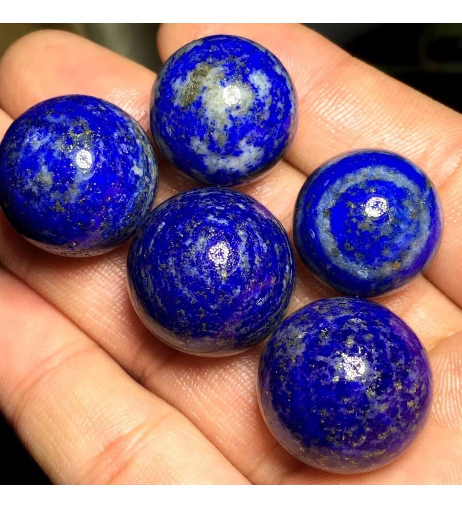 5PCS Natural Lapis Lazuli Tumbled Stone Quartz Crystal Sphere Ball NaturalReiki Decoration Room Decoration Stone Mineral Specimen - Buy Online on GoSupps.com