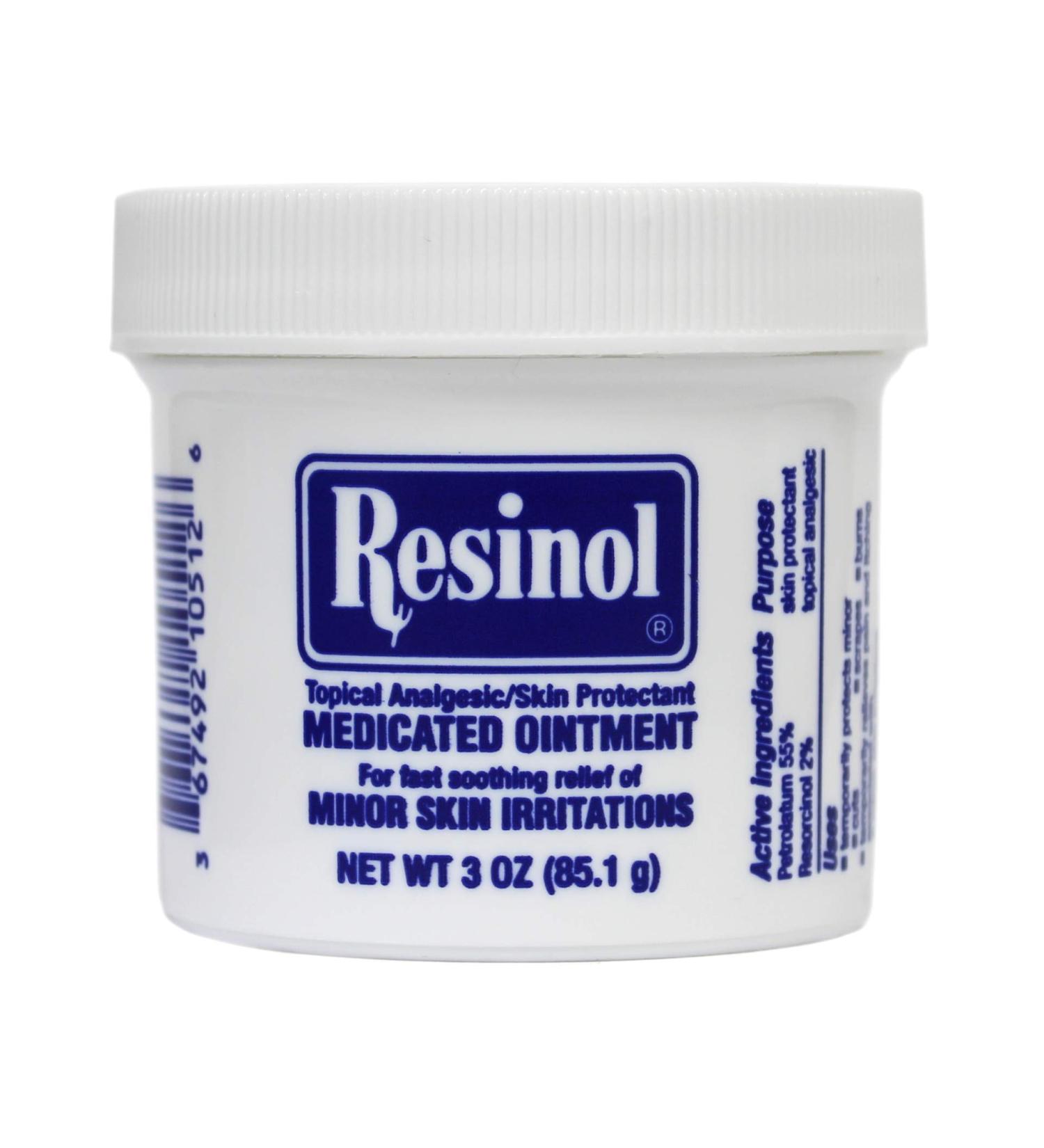 RESINOL Ointment 3.3 OZ Jar - Fast-Acting Relief for Skin Irritations - Buy Online on GoSupps.com