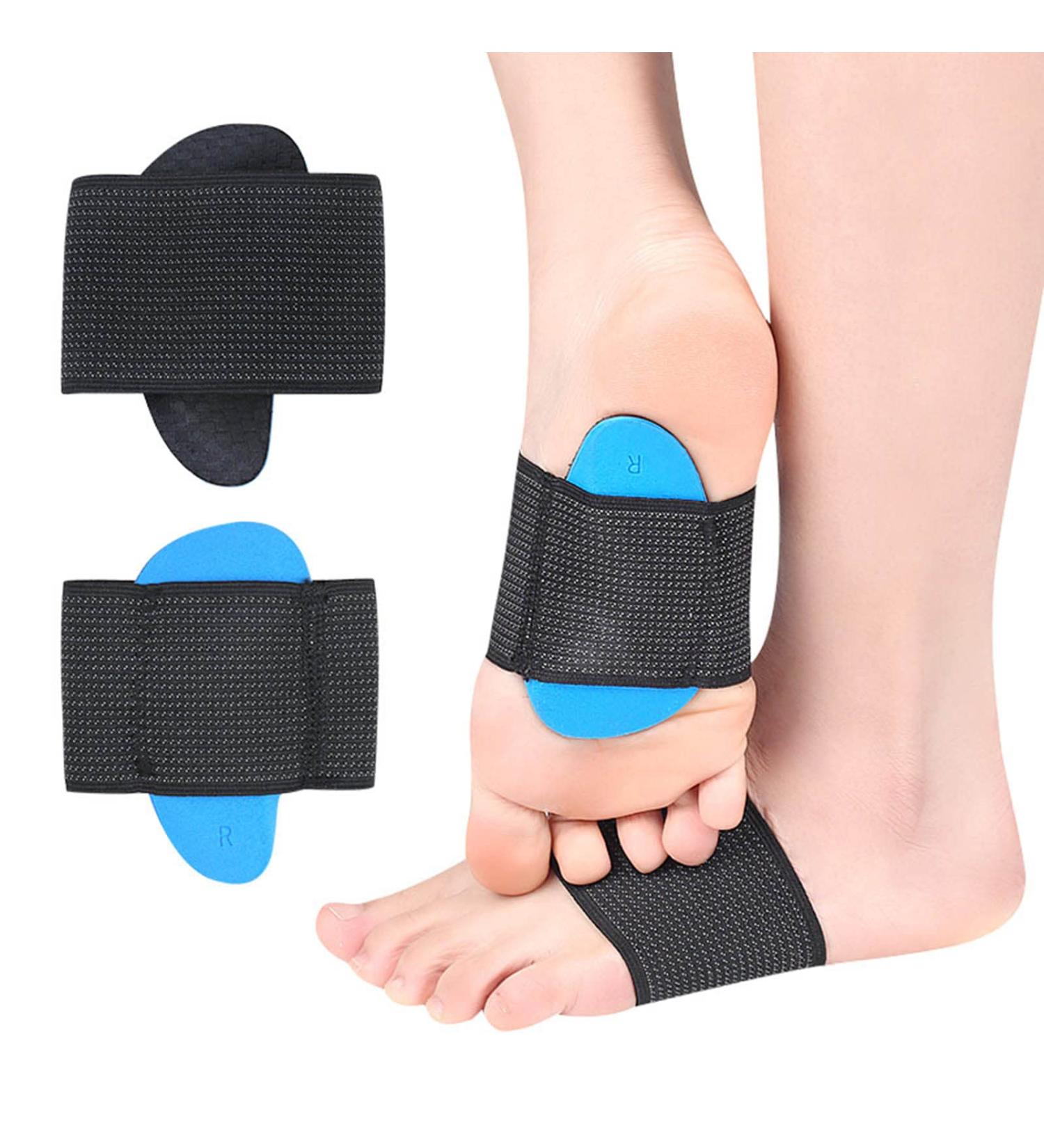 Connfiton Copper Arch Support Sleeves for Plantar Fasciitis & Foot Pain Relief - 1 Pair Black Unisex Size | Arch Support & Heel Spurs Relief - Buy Online on GoSupps.com