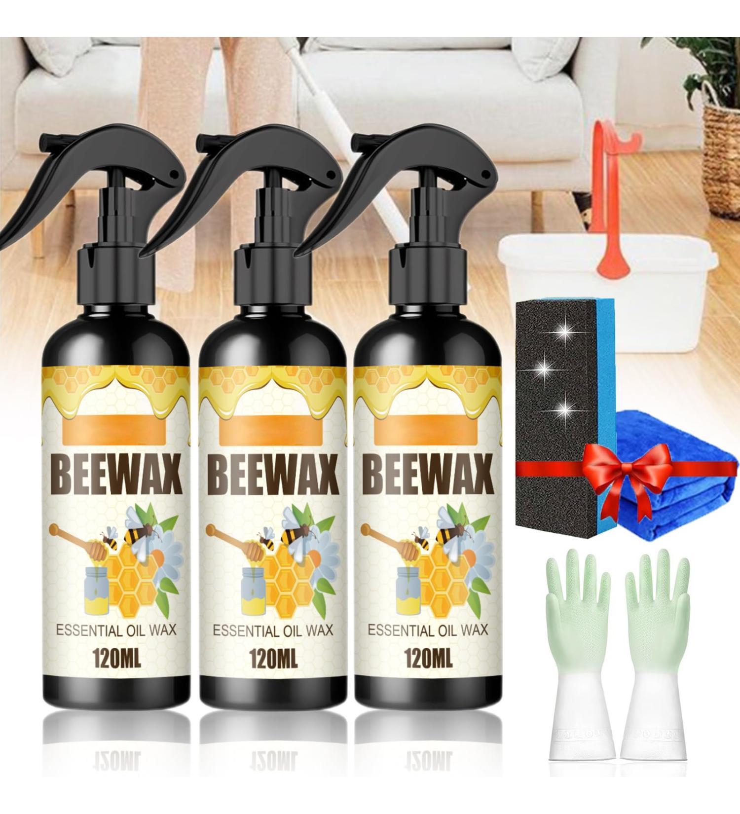 WOSLXM Natural Micro-Molecularized Beeswax Spray Beeswax Wood Cleaner Spray Beeswax Spray Furniture Polish Original Beeswax Furniture Polish for Wood Polish Furniture Care (3PCS) - Buy Online on GoSupps.com