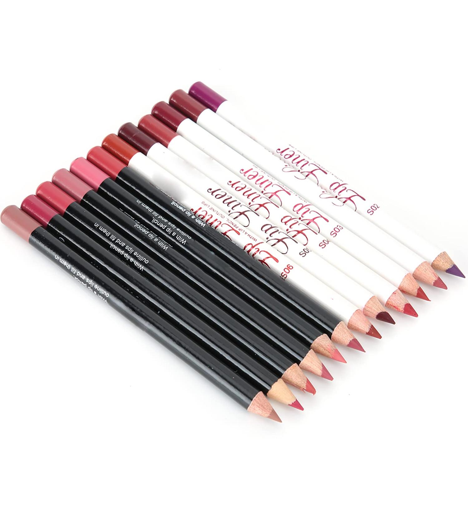 YOUTHINK Lip Liner Set - 12 Waterproof Matte Lipstick Pencils for Long-Lasting Beauty | International Shipping Available - Buy Online on GoSupps.com