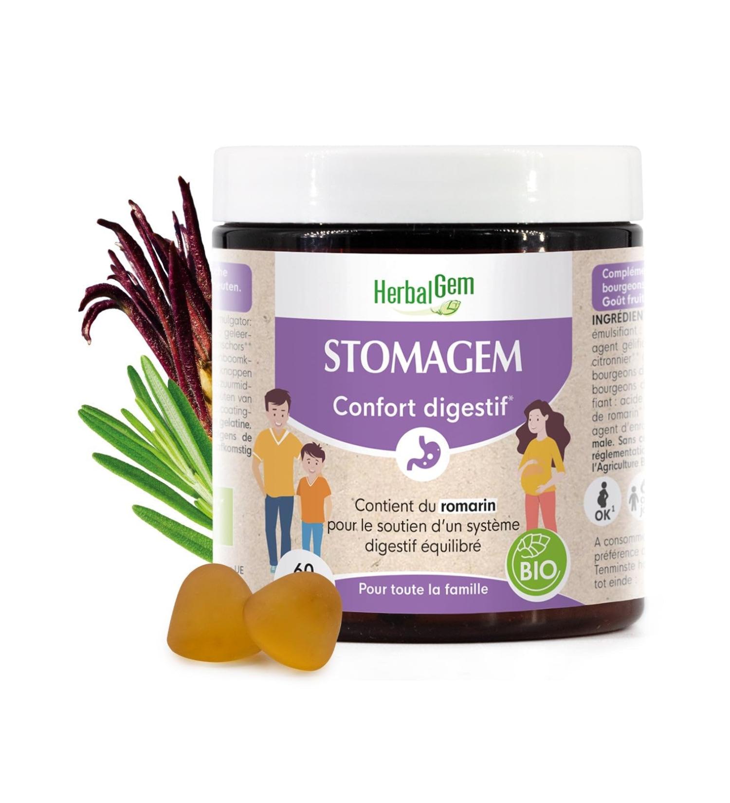 HERBALGEM STOMAGEM ORGANIC GUMMIES 60 GOM 150 GR