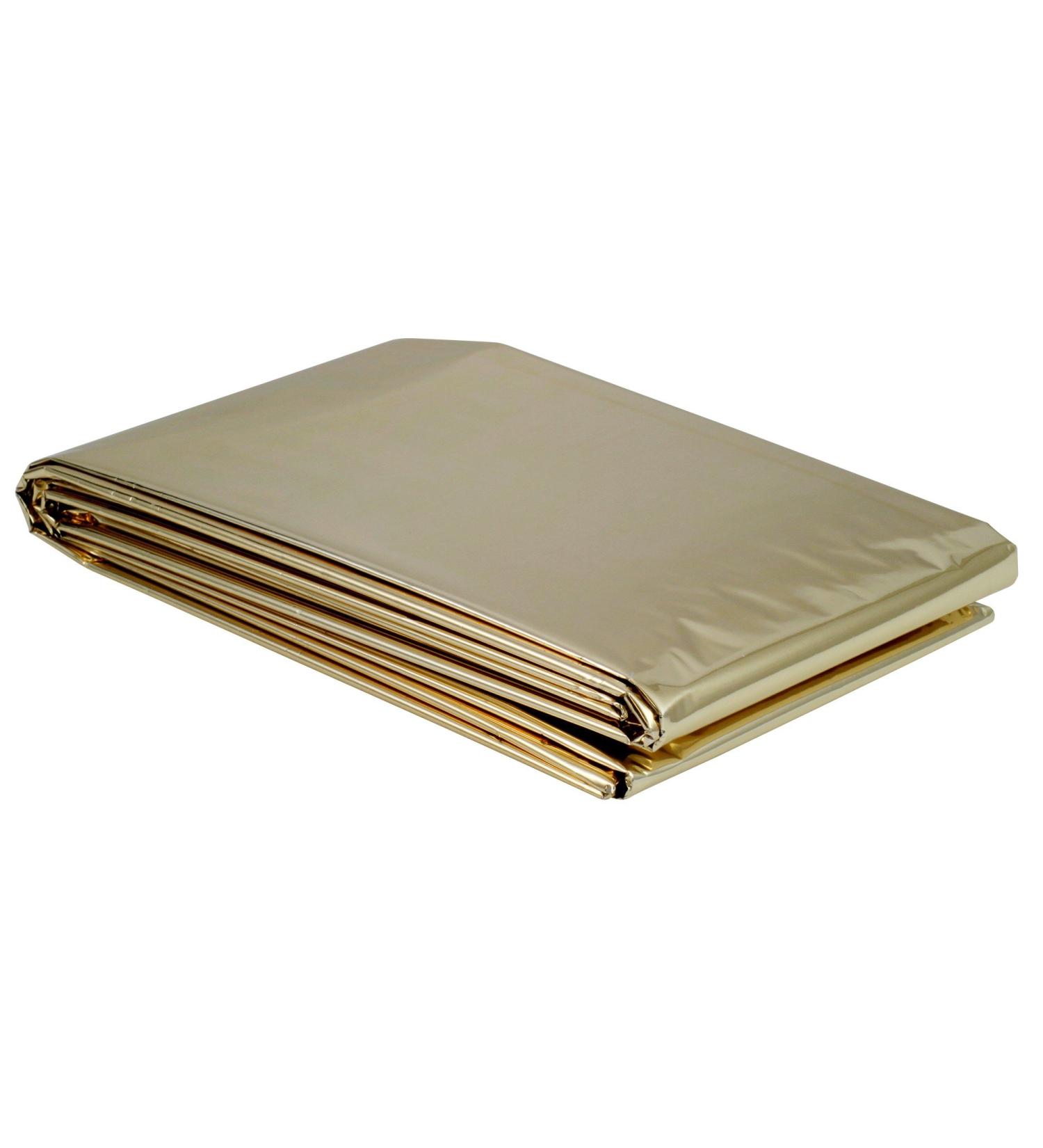 100 x NOBA rescue blanket adults 160 x 210 cm gold/silver