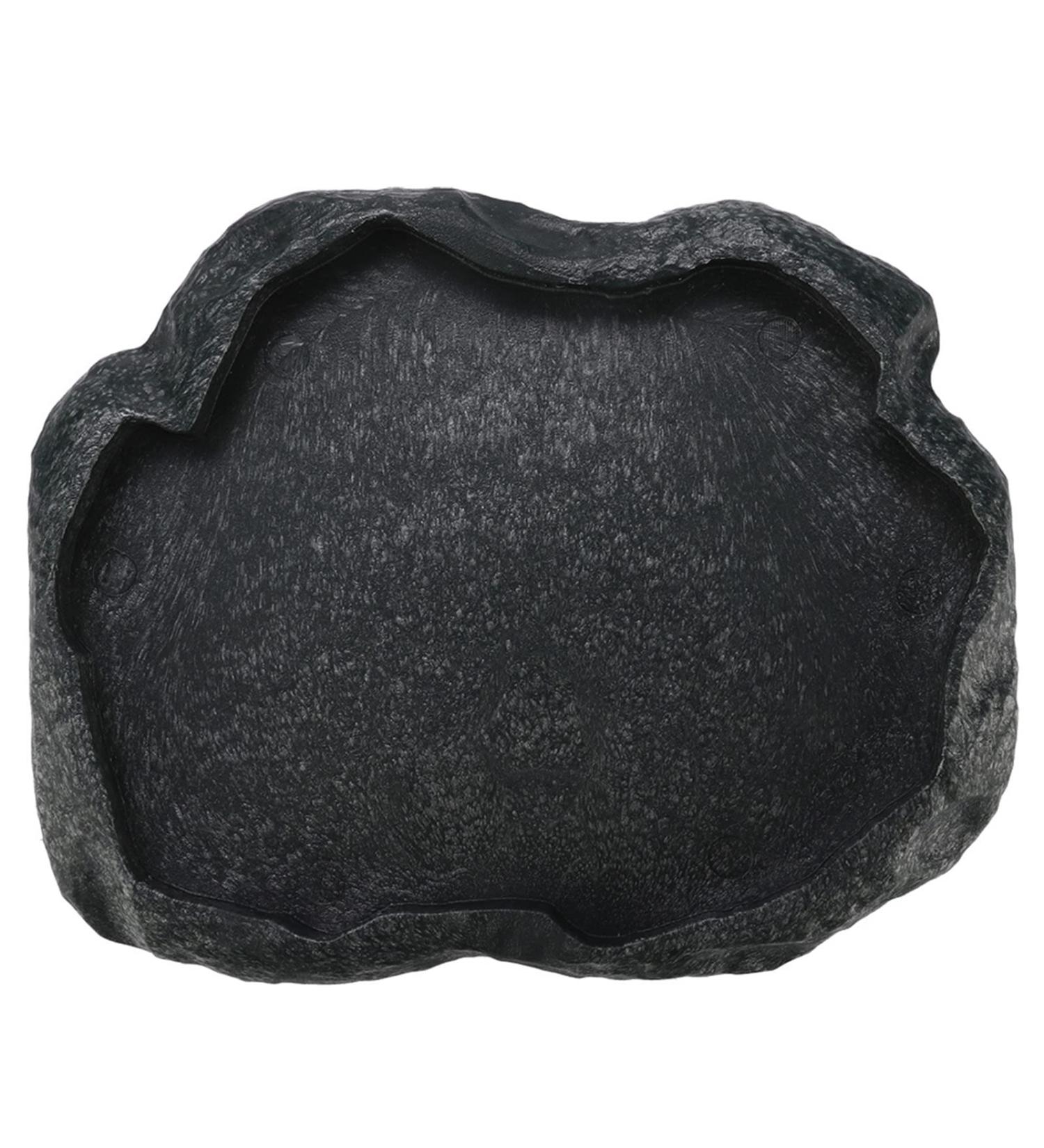 Baby Tortoise Water Dish Bathing Station for Outside Bearded Dragon Food Bowl Bowls Reptiles & Amphibians Feeding Slate Frog Gecko Giant African Land Snail Heepdd Reptile Large (Emerald Black) M Emerald Black - Buy Online on GoSupps.com