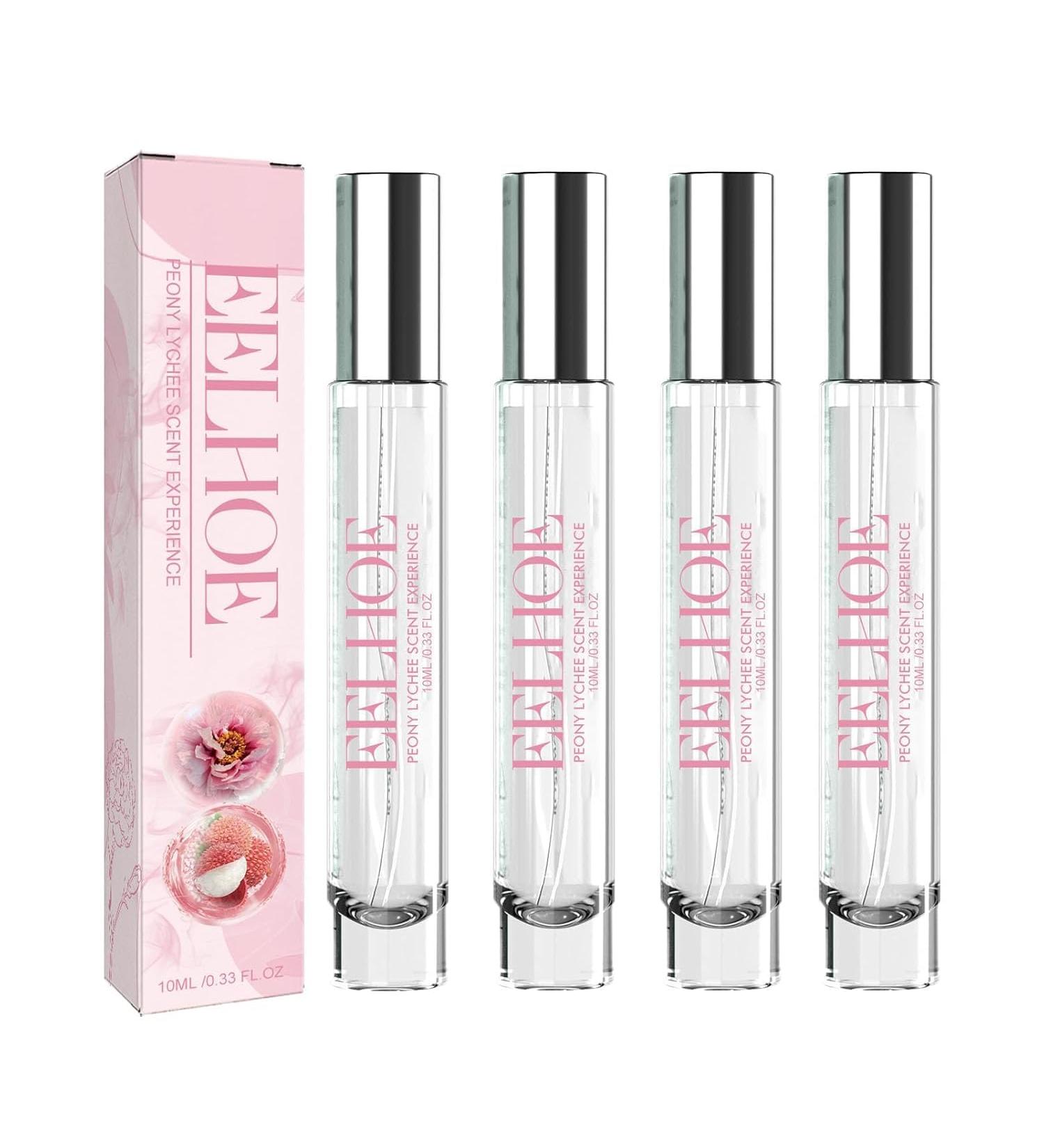 Women's Perfume Spray Portable Long Lasting Peony Lychee Experience Fragrance Natural Fresh Charming Cologne (4PACK) - Buy Online on GoSupps.com