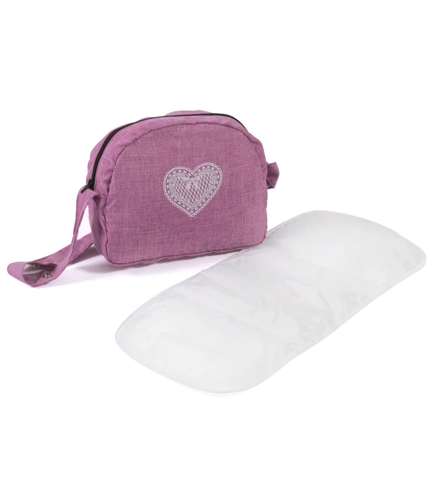 Bayer Chic 2000 853-62 Bayer Chic 2000 changing bag for dolls doll changing bag doll accessories doll bag jeans pink