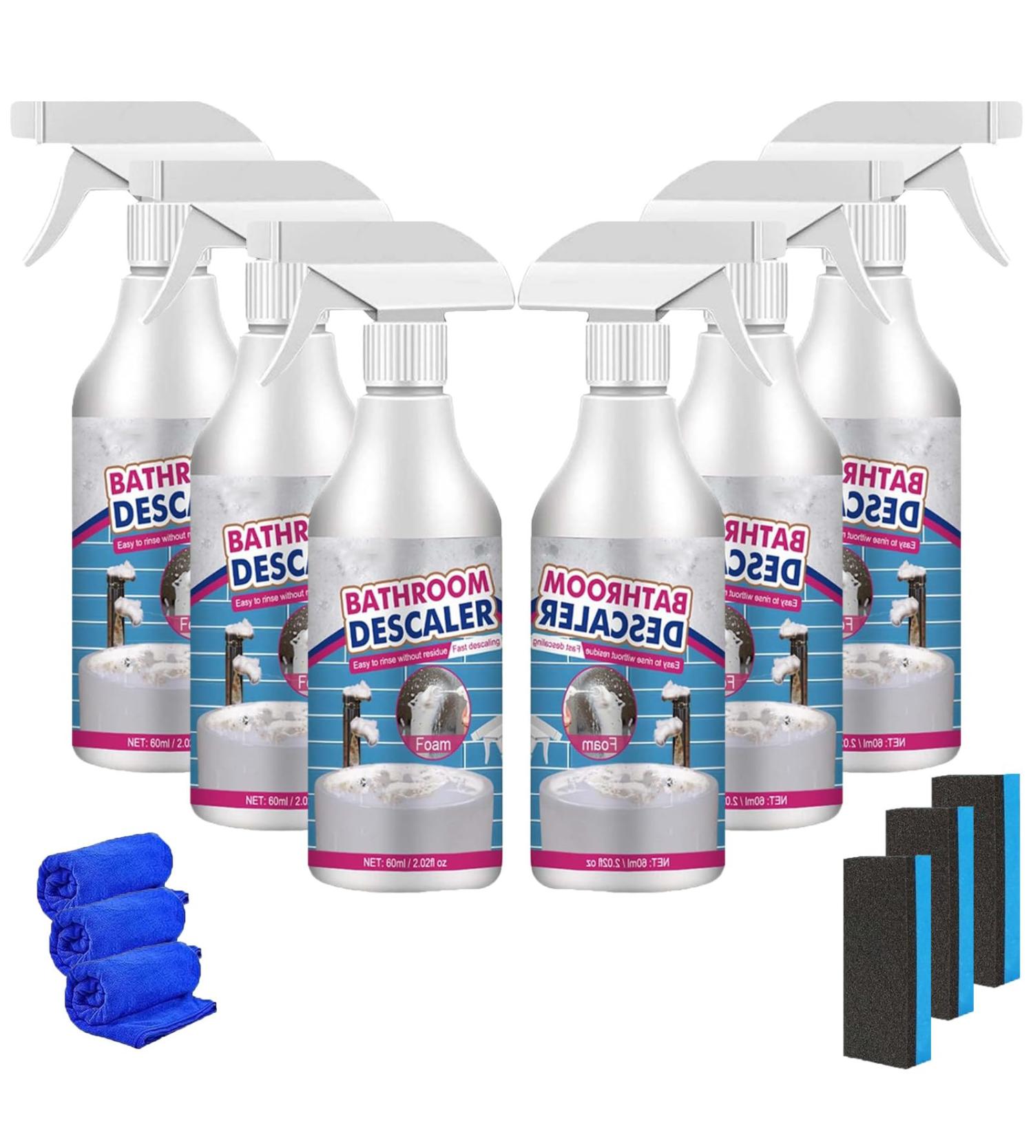 Acssart Official Acssart Bathroom Cleaner with Clean and Care Accessories Jue Fish Bathroom Descaler Acssart Bathroom Descaler Cleaner Acssart Bathroom Descaler Acssart Cleaner Acssart Foam Cleaner 6PCS - Buy Online on GoSupps.com