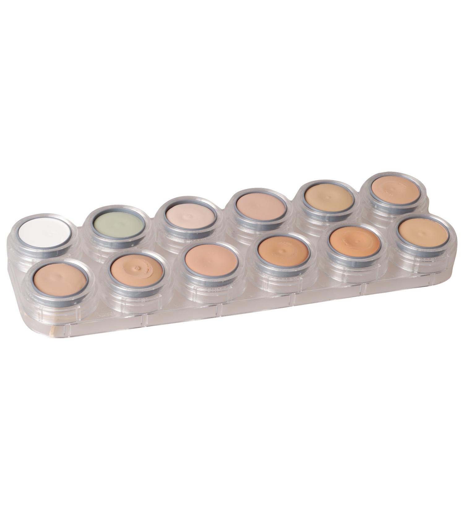 Camouflage make-up palette CH with 12 colours