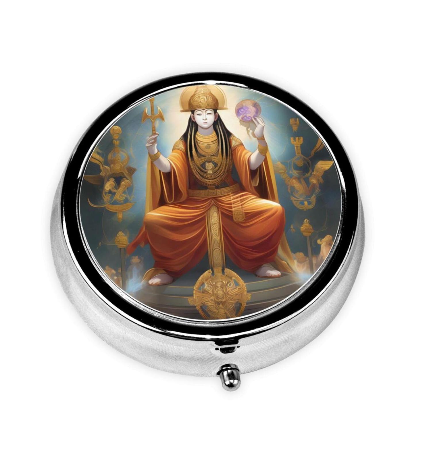 Female Godround Pill Box - 3 Compartment Portable Organizer for Travel | International Shipping - Buy Online on GoSupps.com