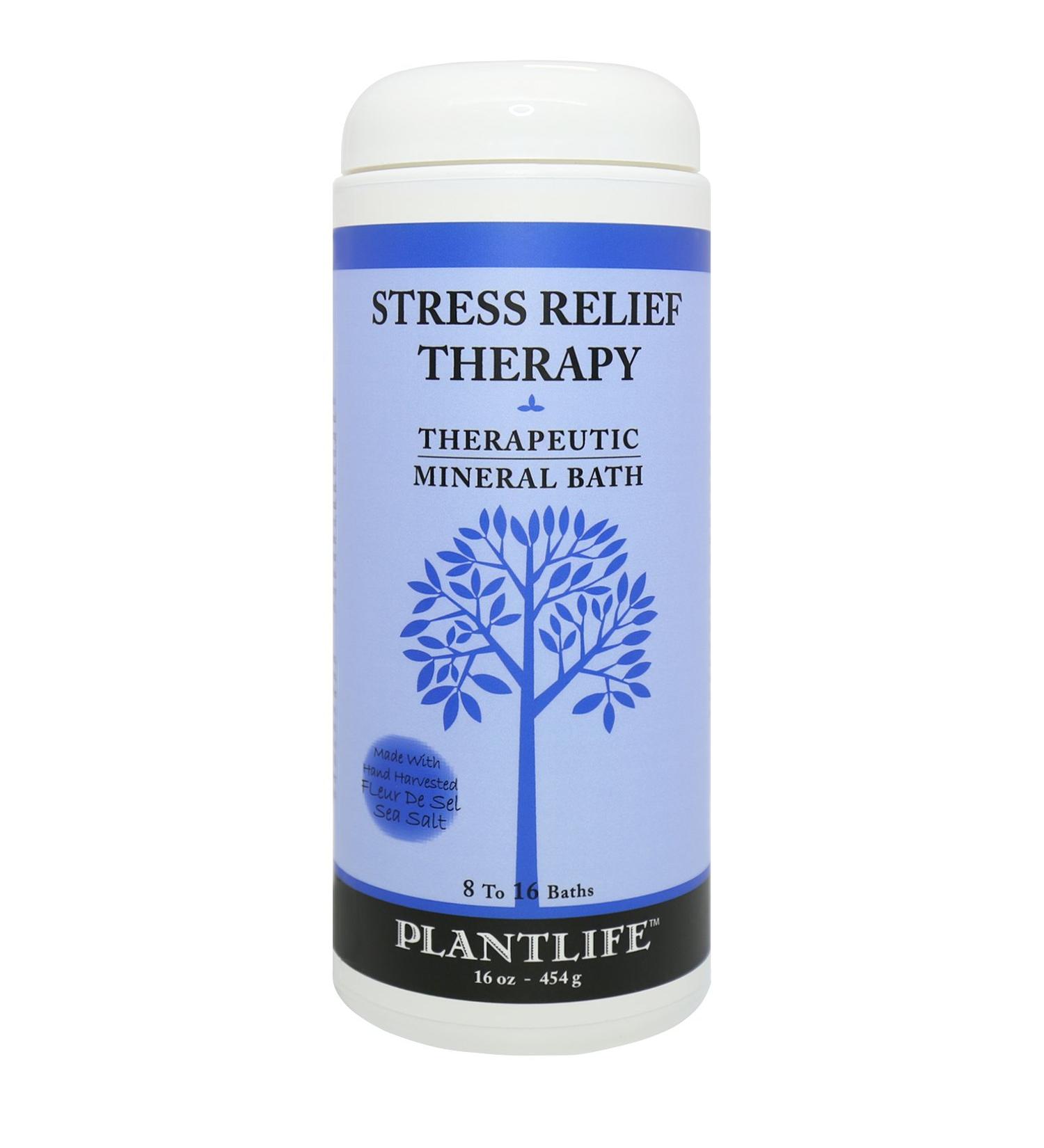 16 oz Stress Relief Therapeutic Mineral Bath Salt - Natural Relaxation and Calming Soak - Buy Online on GoSupps.com