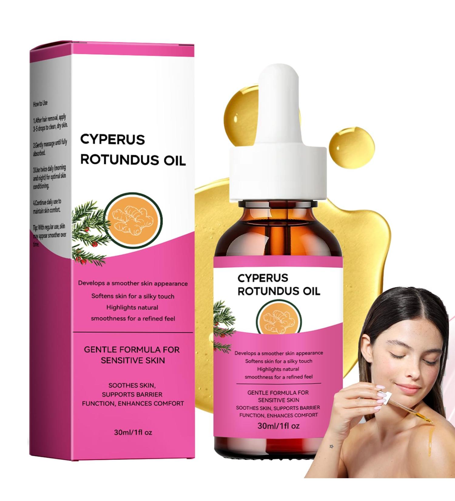 Cyperus Rotundus Oil Softens skin - Cyperus Rotundus Skin Serum Natural Organic Moisturizing Soothing Body Oil Reducing Body Hair for All Skin Types 30ML - Buy Online on GoSupps.com