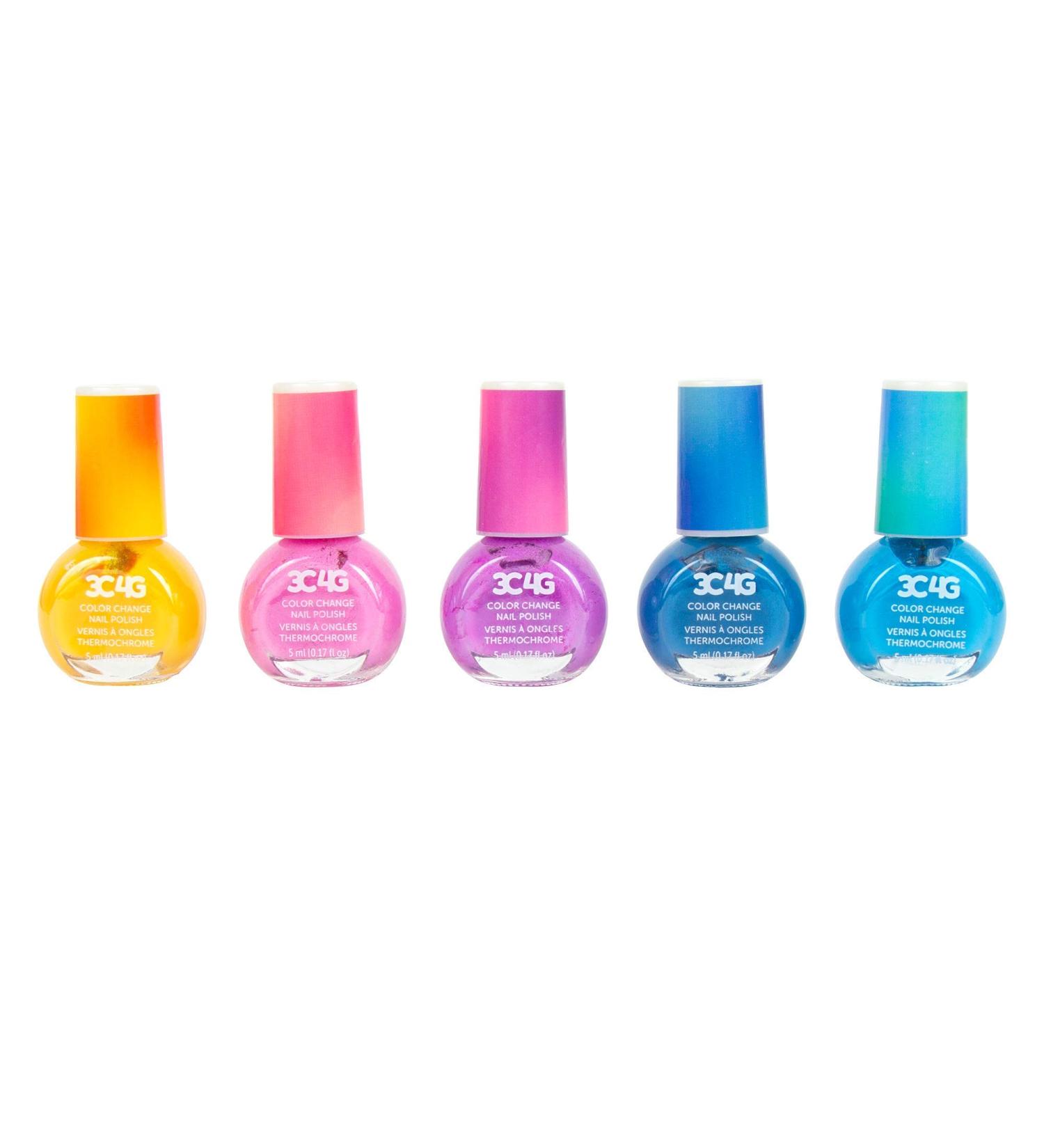 Color Changing Nail Polish Set for Girls & Teens - 5 Non-Toxic Colors - Ages 8 - Buy Online on GoSupps.com