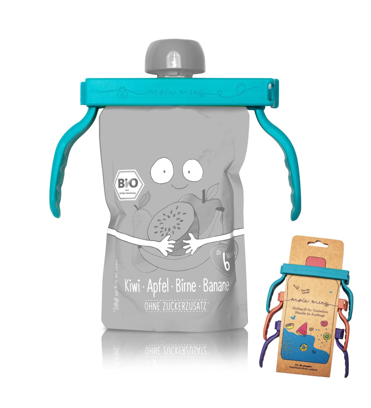 Shop Moin Minis Handle for Squeezable Fruit Bags - Universal Clip for Baby Food - International Shipping Available - Buy Online on GoSupps.com