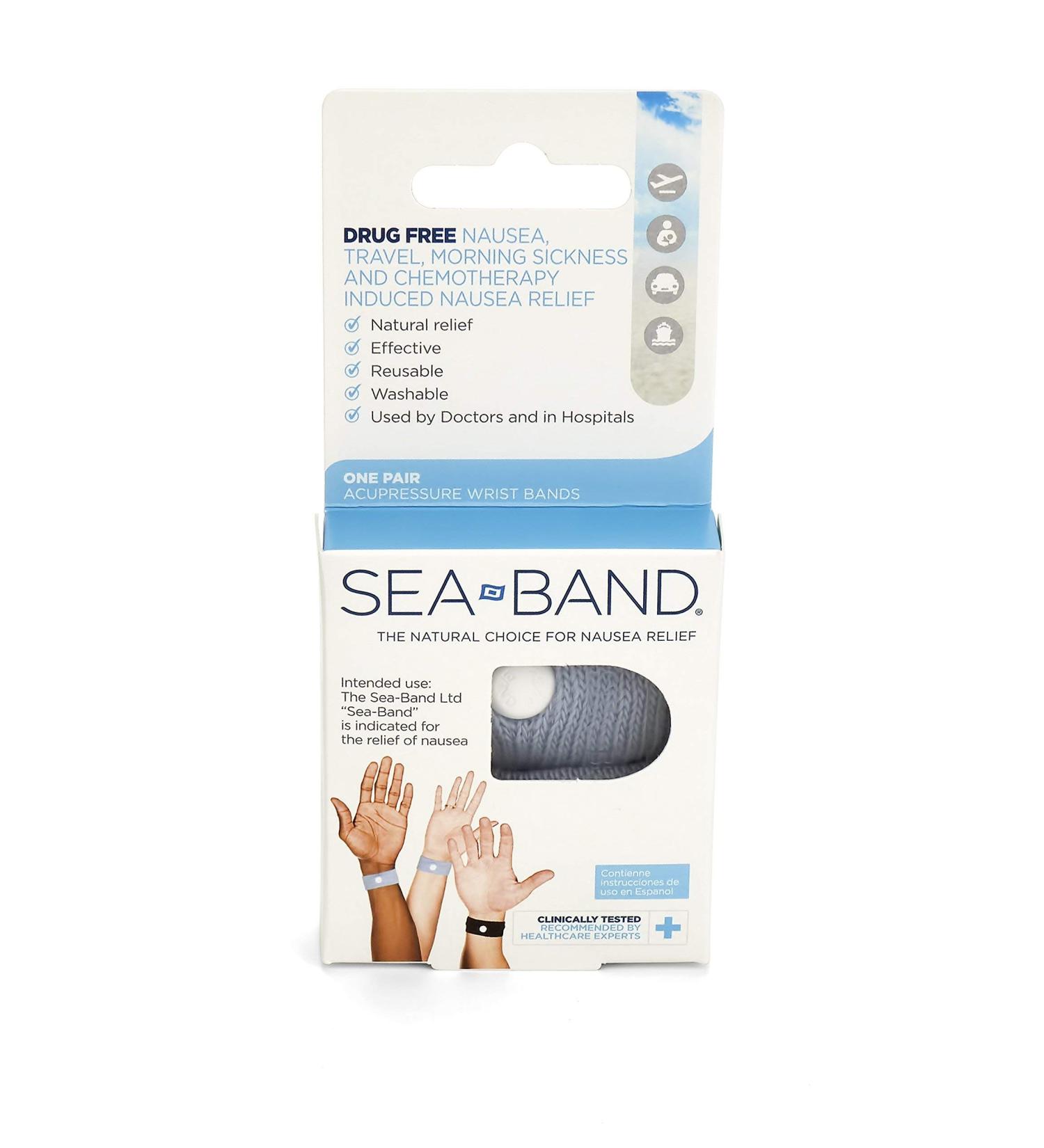 Sea-Band Adult Wristband Natural Nausea Relief - 1 Pair [Colors Vary] - Buy Online on GoSupps.com