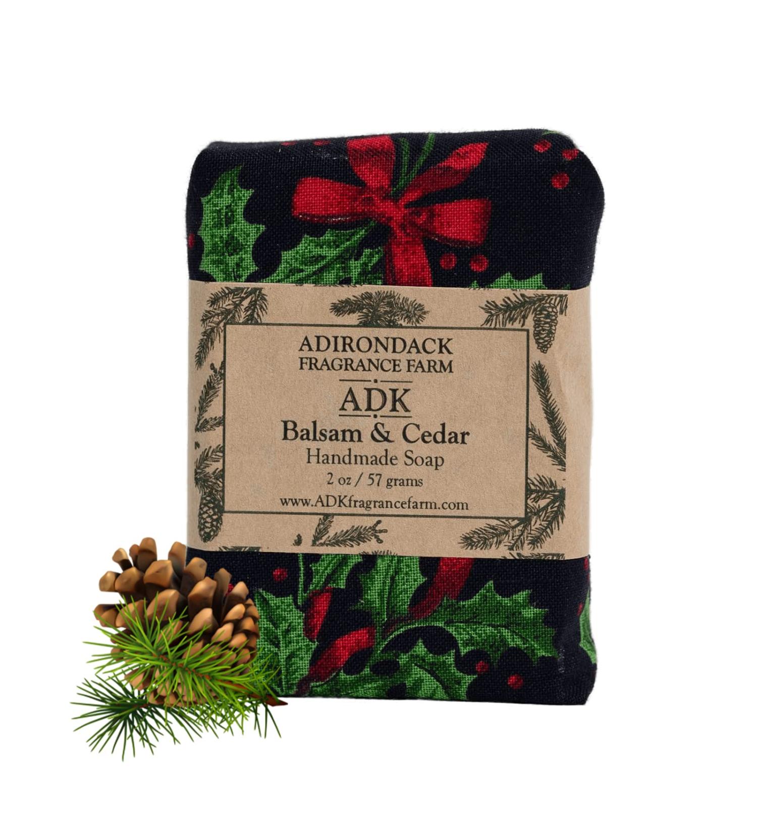 Balsam & Cedar All-Natural Soap Bar - 2oz Vegan Organic Soap for All Skin Types | Plant-Based Essential Oils | USA Made Gift for Men & Women - Buy Online on GoSupps.com