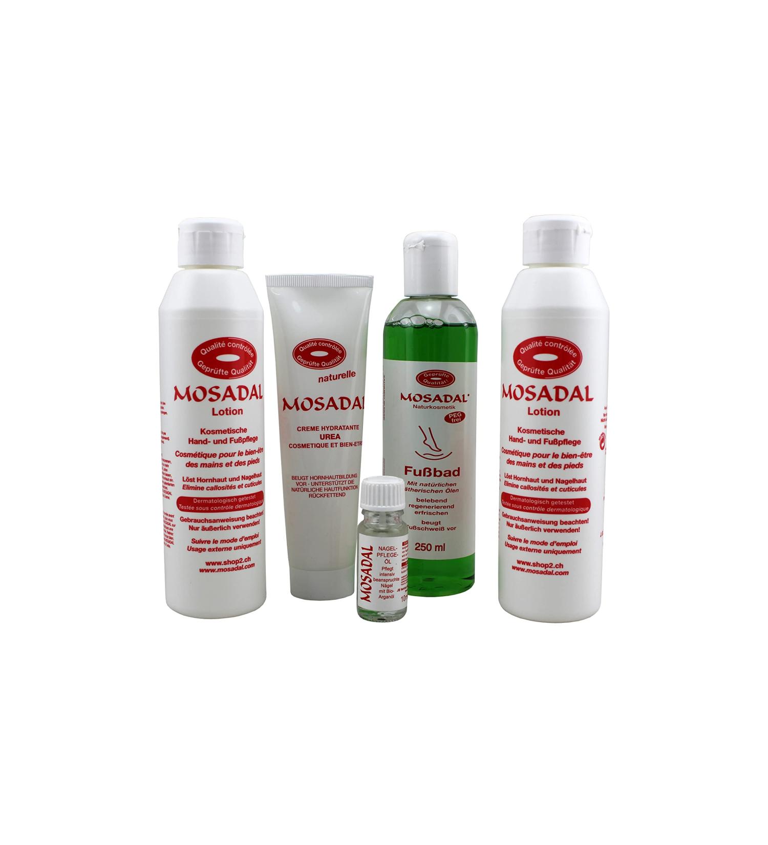 Mosadal Happy Feet 5-in-1 Cosmetic Hand and Foot Care Set - Professional Corn Removal Nail Care Oil Urea Cream & Lotion - International Shipping Available - Buy Online on GoSupps.com