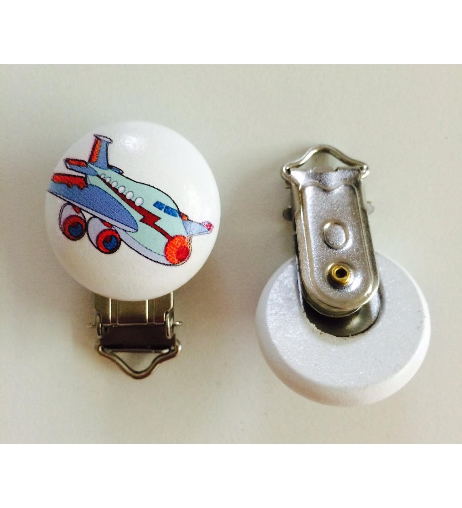 Colorful mix pacifier clip for pacifier chain to make yourself in different designs clip for pacifier chain (airplane)
