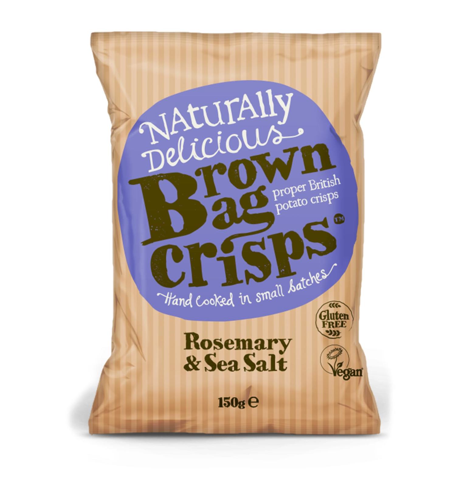 Brown Bag Crisps - Rosemary and Sea Salt 150 g