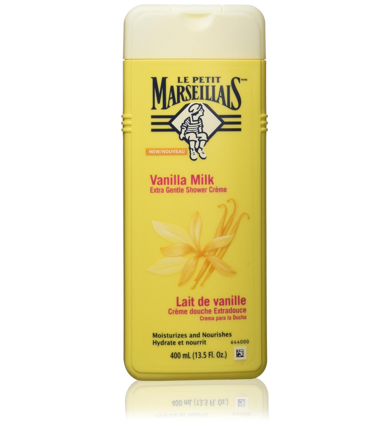 Le Petit Marseillais Vanilla Milk Shower Creme 400ml - Gentle & Nourishing | 13.5oz Bottle | Pack of 1 - Buy Online on GoSupps.com