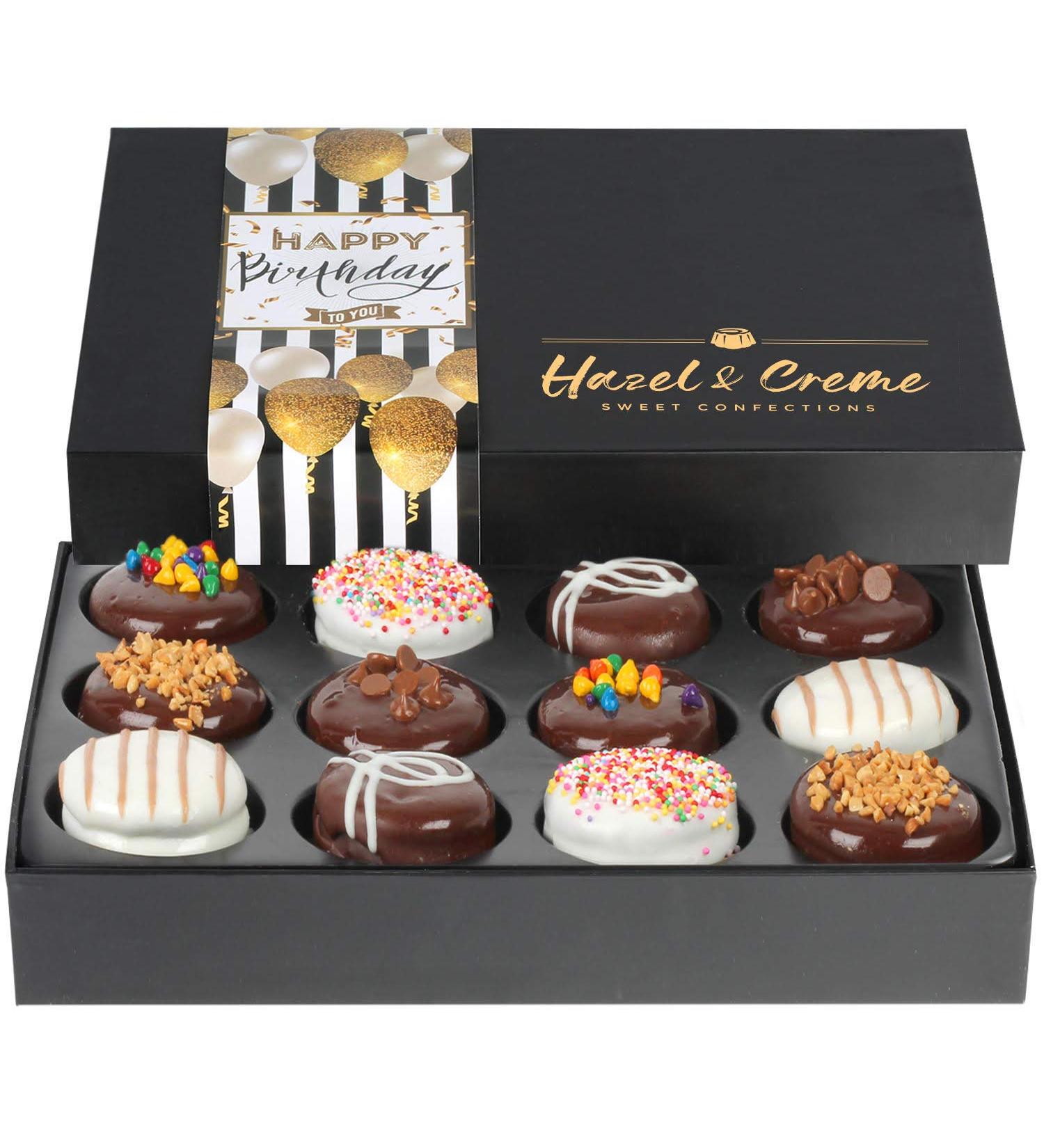 Happy Birthday Chocolate Gift Basket - Gourmet Food Gifts - 12 Piece Assortment - Buy Online on GoSupps.com