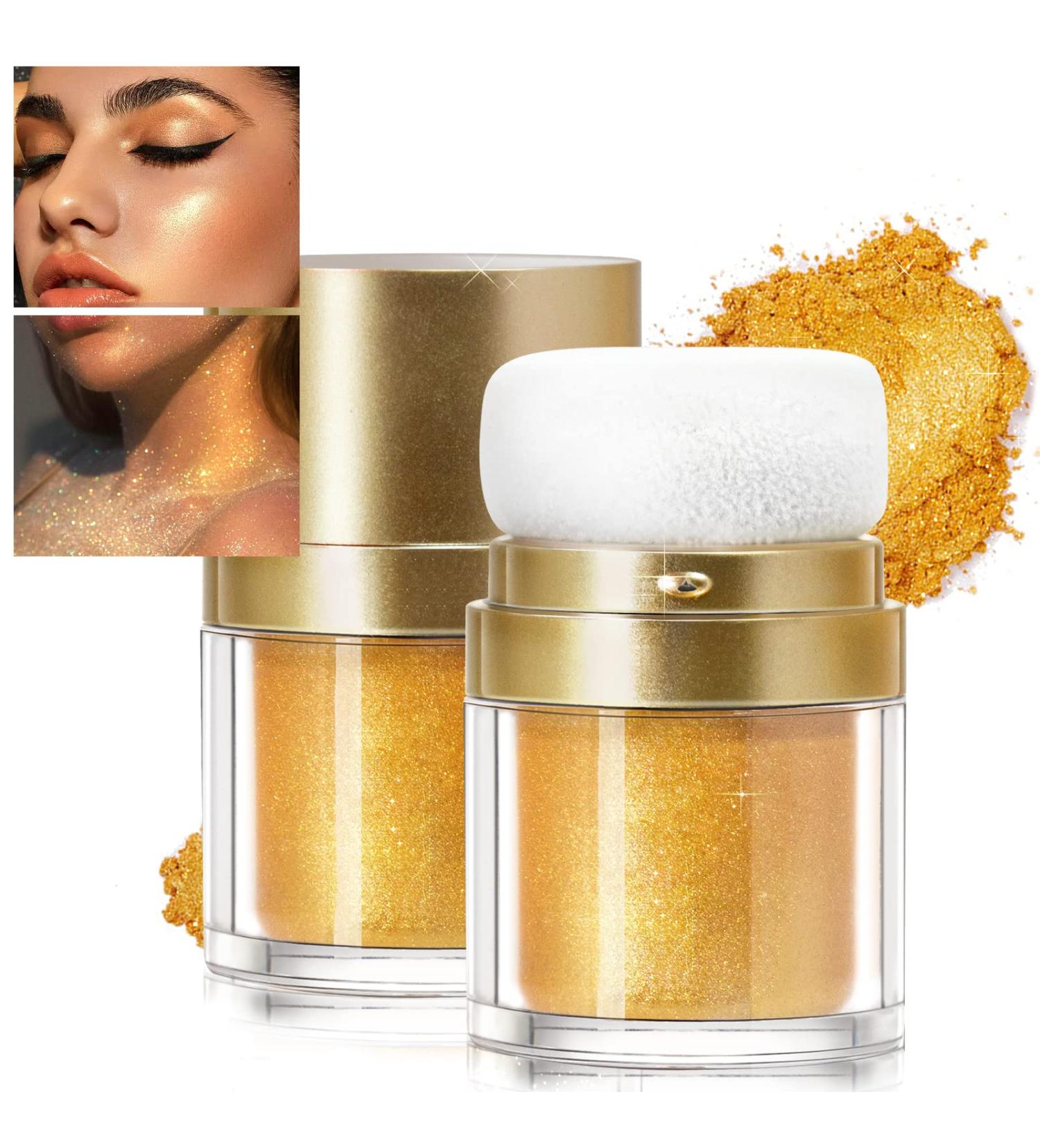 NewBang Highlighter Powder Stick - Shimmer and Shine for Face, Eyes, Lips, Hair & Body - 1 Ounce - Buy Online on GoSupps.com