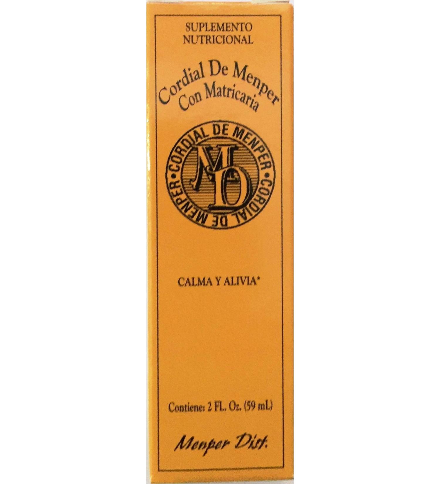 Cordial De Menper with Chamomile 2 oz. - Natural Dietary Supplement - Buy Online on GoSupps.com