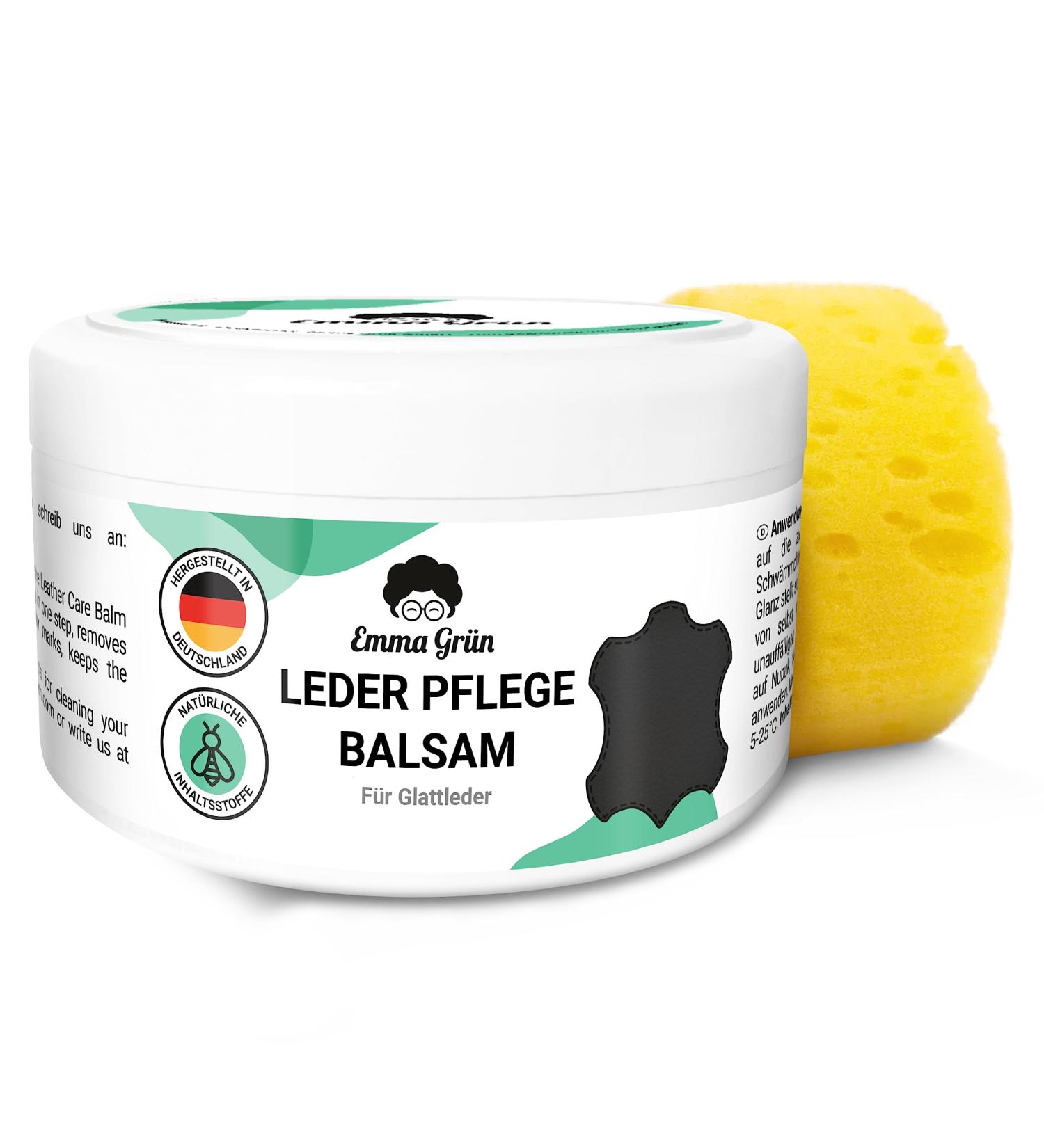 Emma Gr n Leather Balm 500ml - Colorless Leather Care for Shoes Jackets & Bags - Made in Germany - Beeswax Formula for Optimal Leather Protection - Buy Online on GoSupps.com