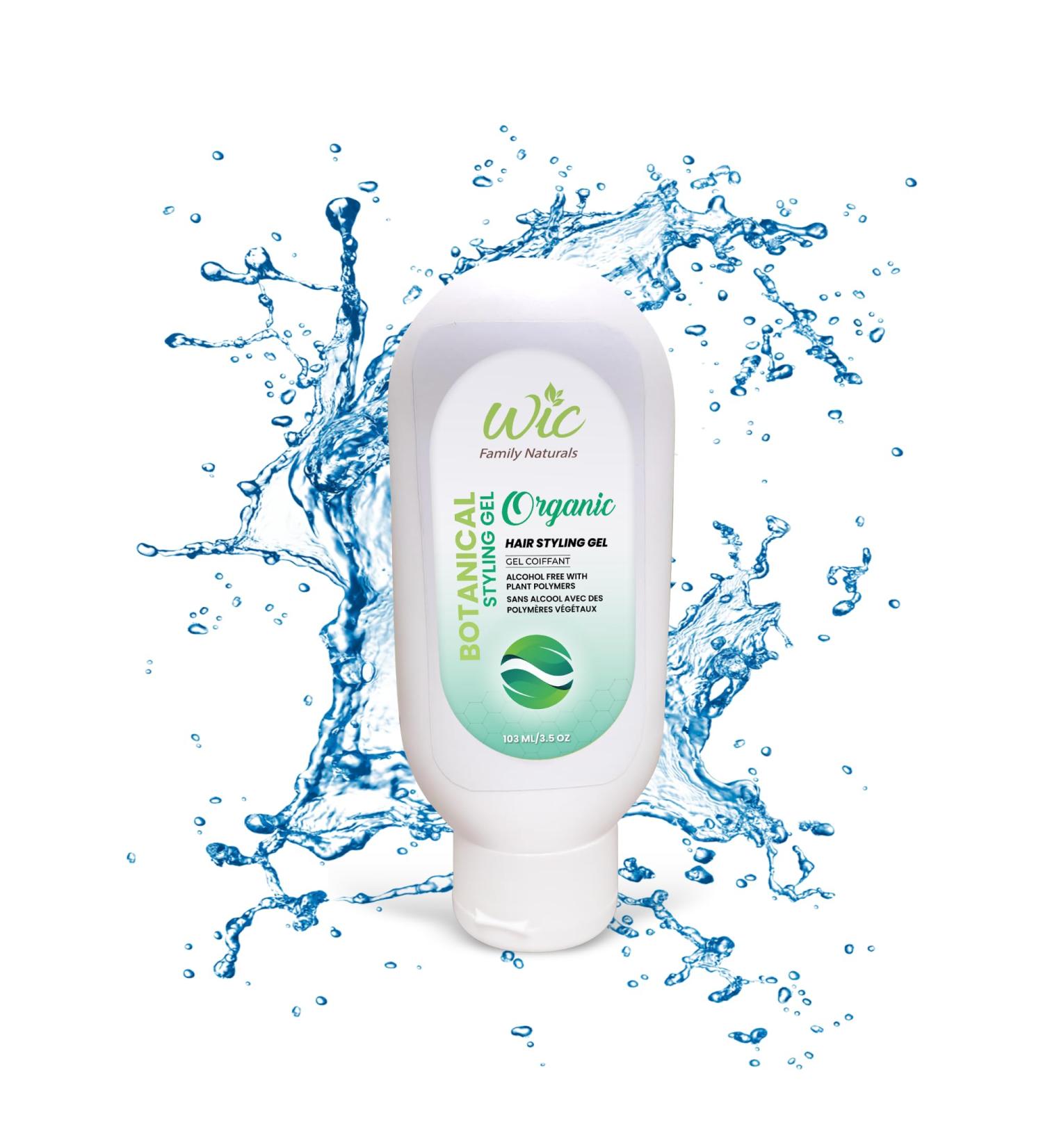 WIC Family Naturals Eco-Styling Hair Gel With Plant Polymers Alcohol Free - Organic Hair Styling Gel For Kids Women and Men (2) - Buy Online on GoSupps.com