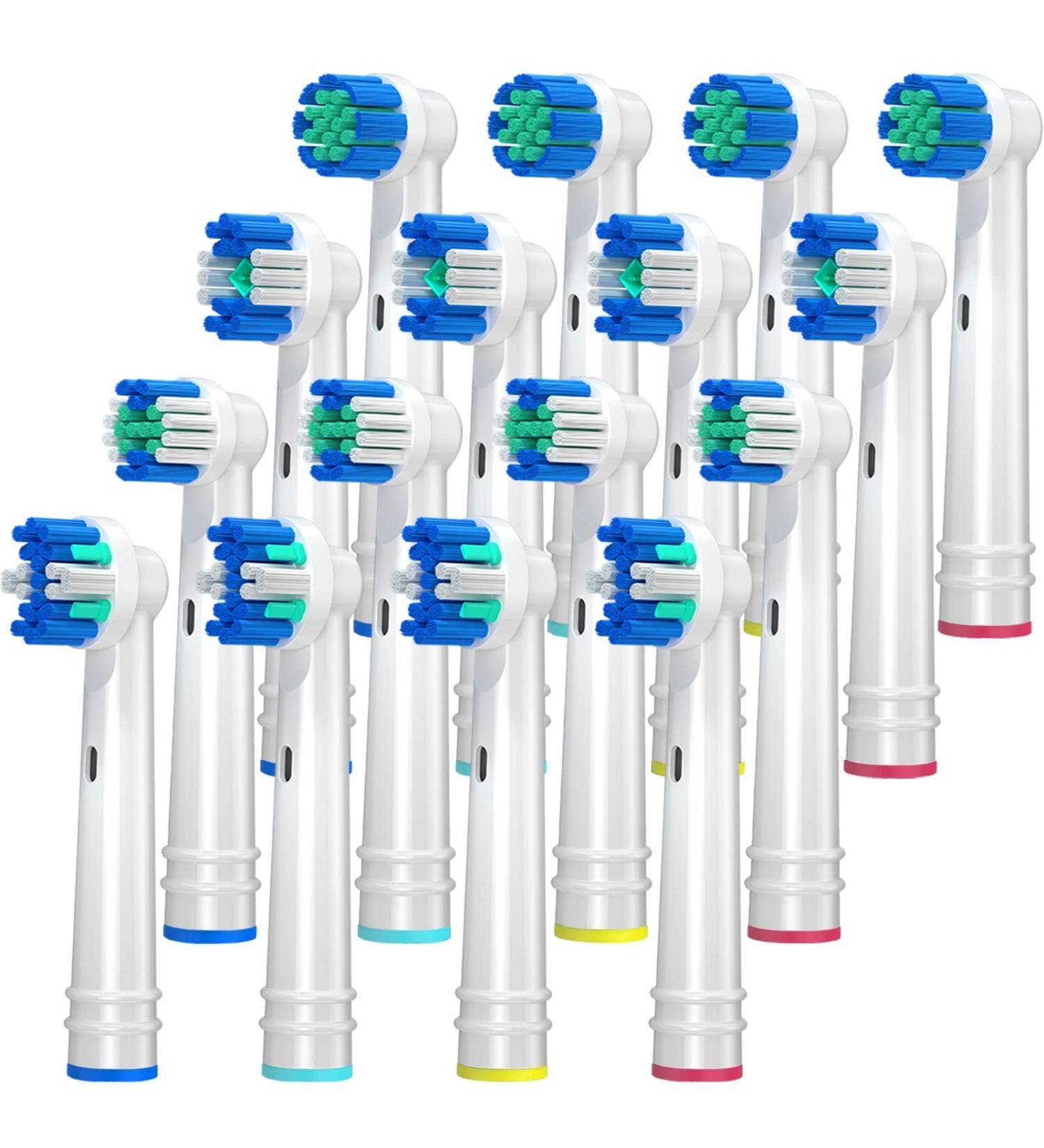 Redtron 16 Oral-B Replacement Brush Heads - Compatible with Precision Clean 3D Whitening & Sensitive Clean - Deep Cleaning for Optimal Oral Care - Buy Online on GoSupps.com
