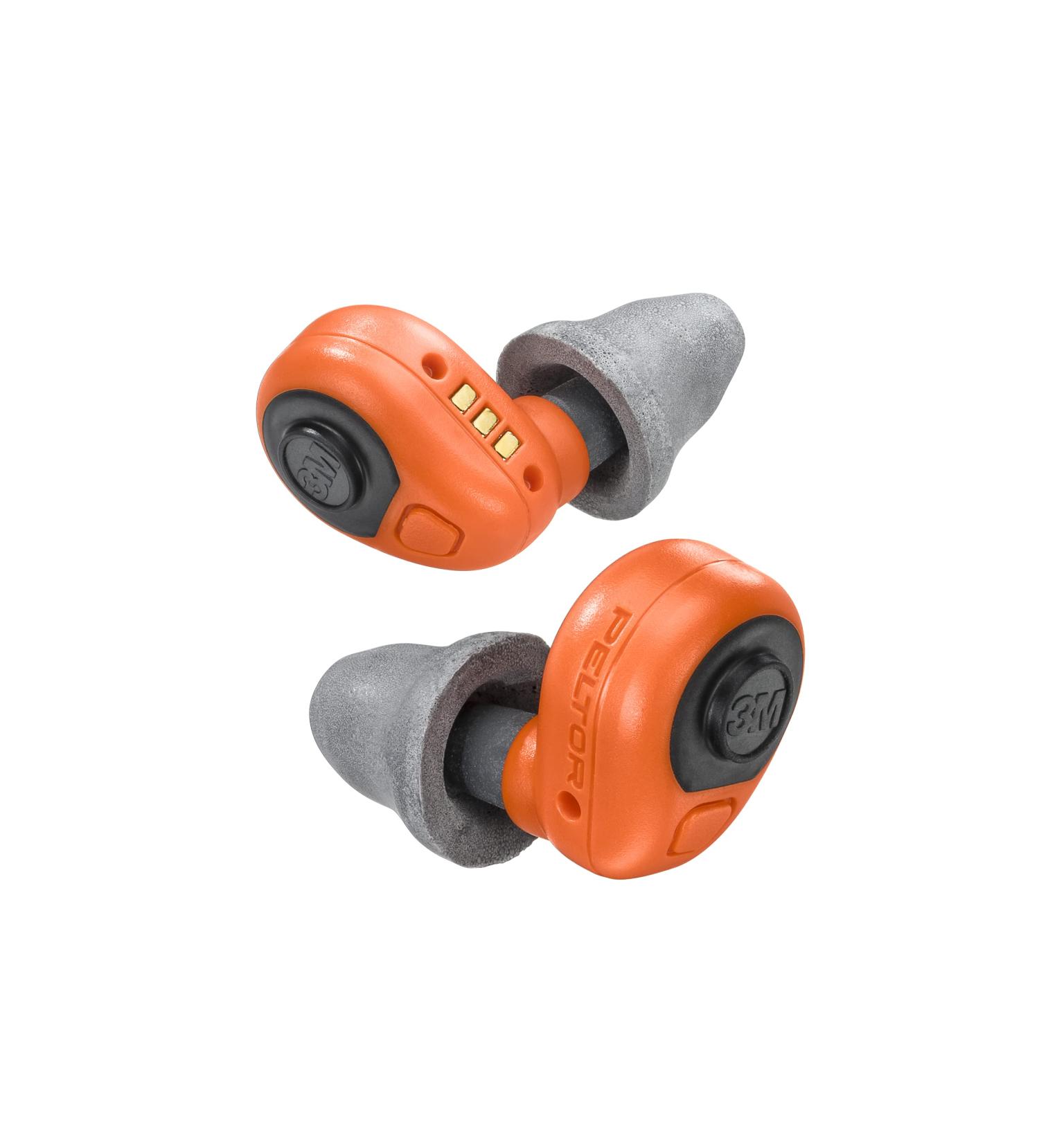 3m Peltor of electronic earplugs EEP-100 EU OR active and level-dependent in-ear hearing protection for hunting and fortarry work 16 hours of operating time with charging case SNR-32 orange orange 1 piece (1 Pack)