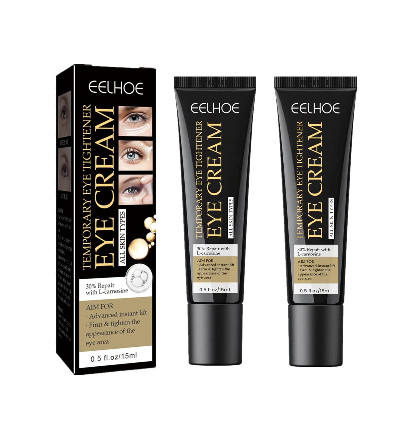 FHLZ Instant Firming Eye Cream Duo - Temporary Tightener & Puffiness Reducer - Buy Online on GoSupps.com