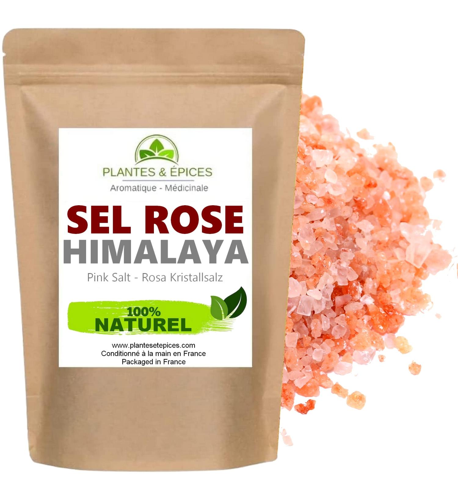  P&E Plantes & Epices - Pure Himalayan Pink Salt 250 g - Resealable Biodegradable Freshness Bag - Buy Online on GoSupps.com