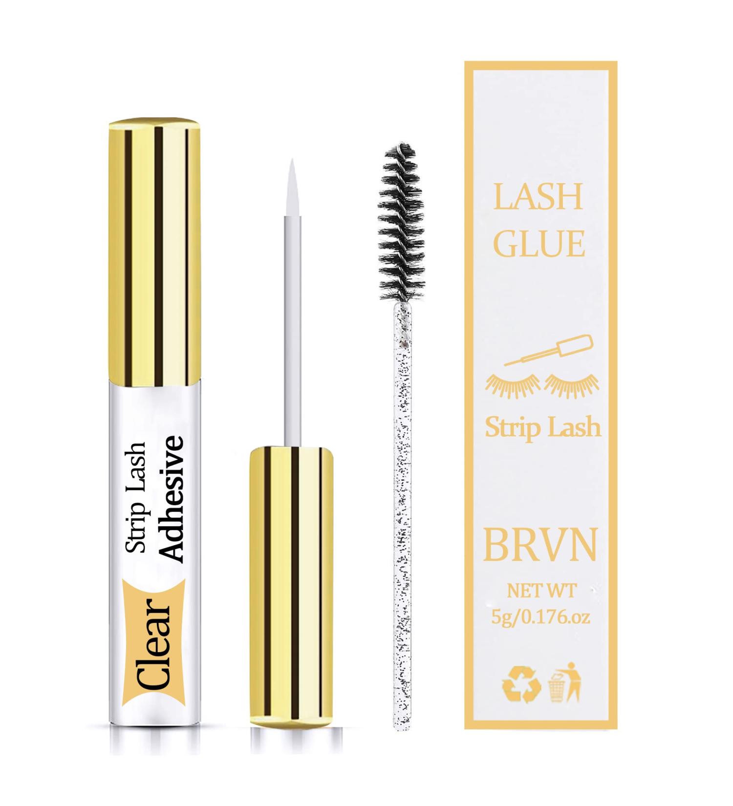 Clear Eyelash Glue for Sensitive Eyes - Waterproof Latex-Free Strong Hold - 0.176oz - Buy Online on GoSupps.com