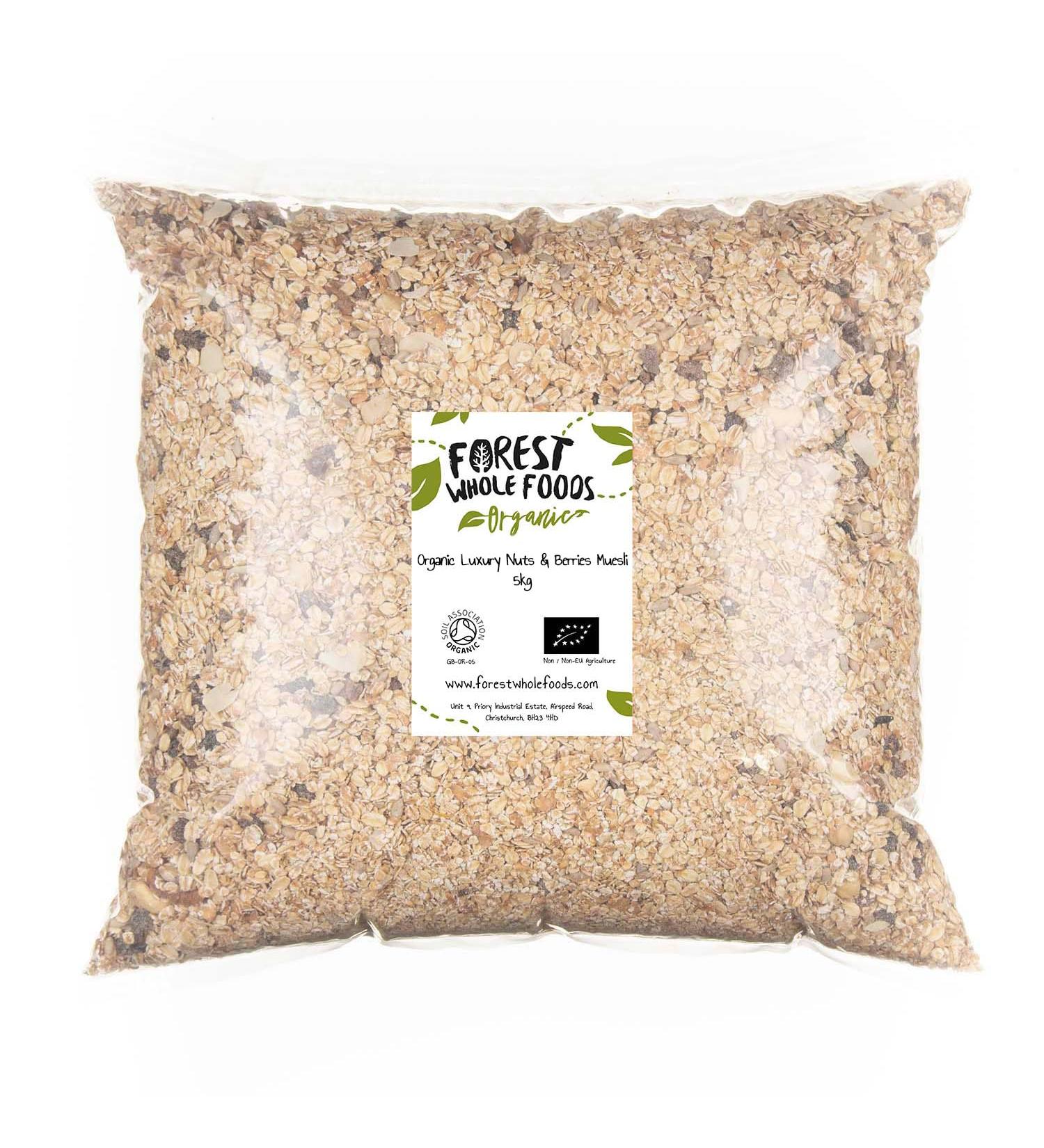 Organic Luxury Nuts & Berries Muesli - Forest Whole Foods (5kg) - Buy Online on GoSupps.com