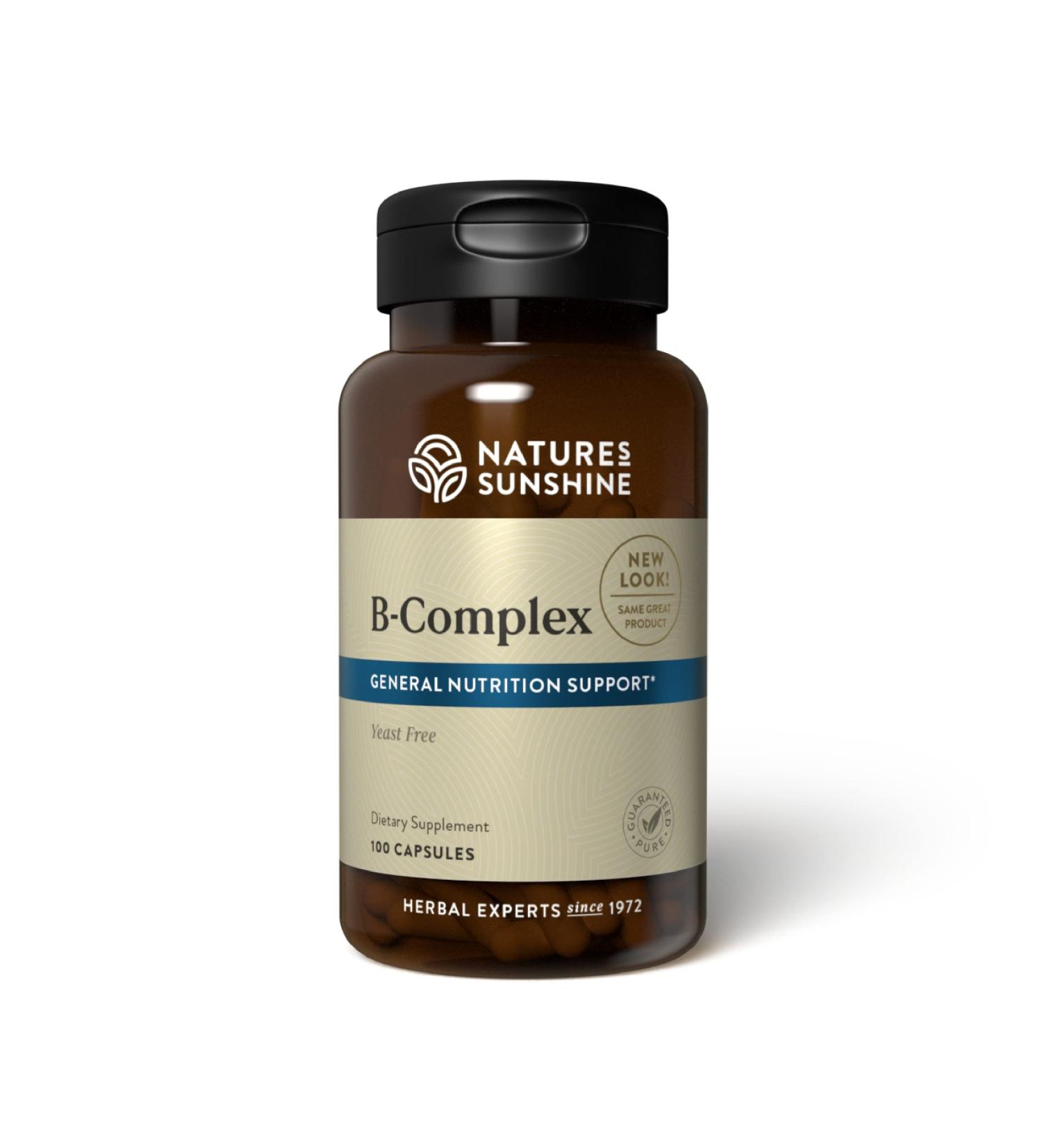 Nature's Sunshine Vitamin B-Complex 100 Capsules - Essential Daily Support - Buy Online on GoSupps.com