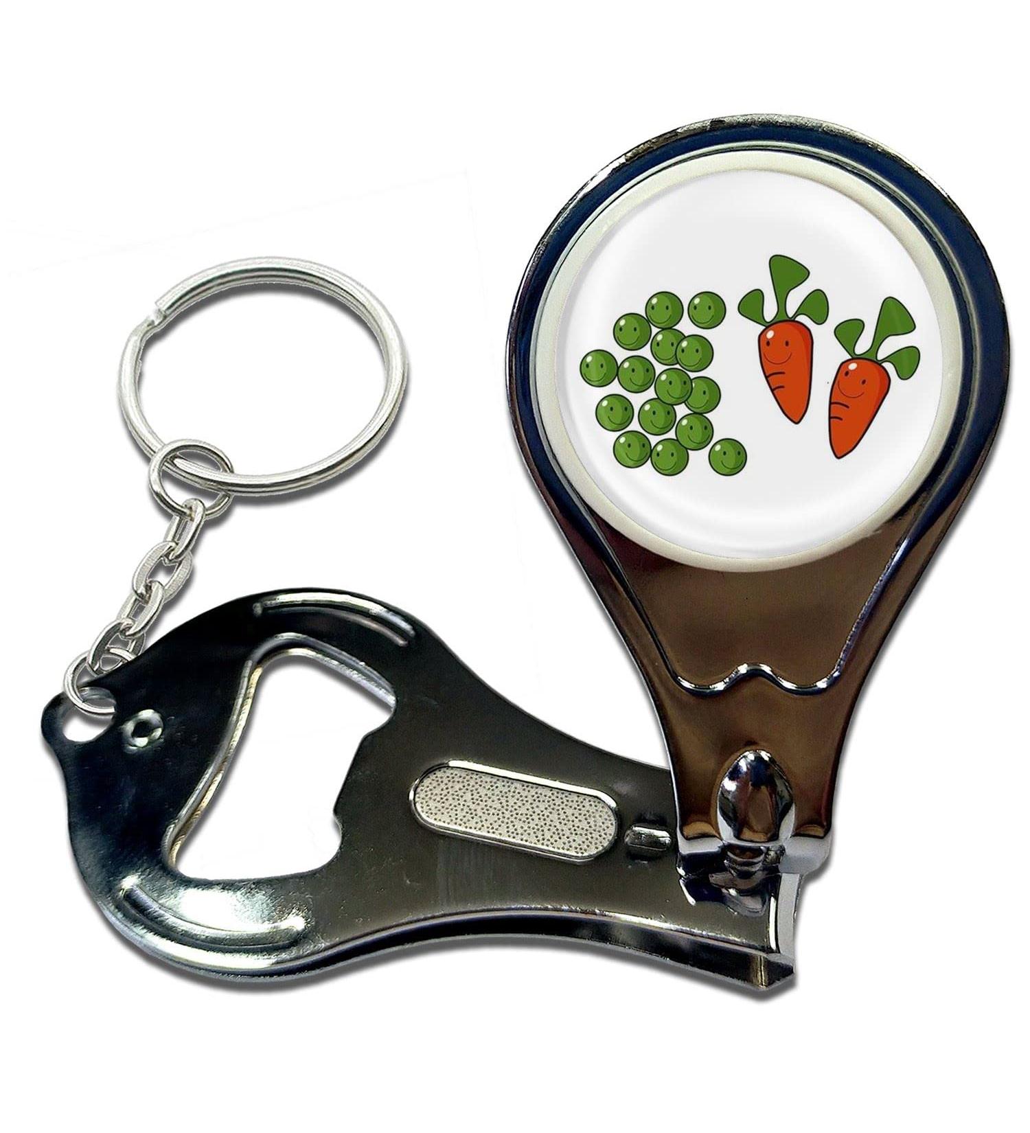 BadgeBeast.co.uk Peas and Carrots - Key Ring Bottle Opener and Nail Clipper - Buy Online on GoSupps.com