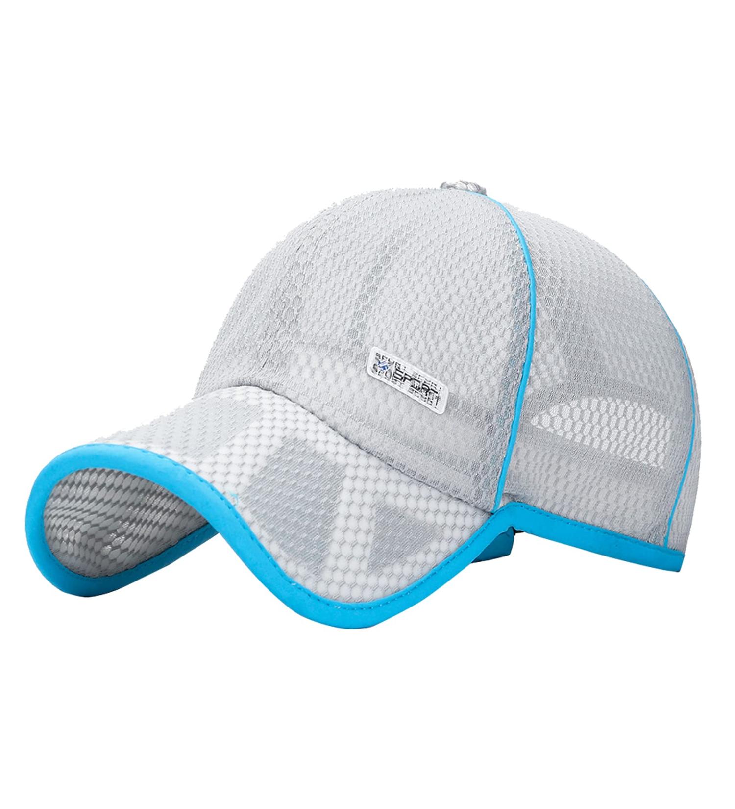 Aivtalk Children's Mesh Baseball Cap - UV Protection Summer Sun Hat for Boys & Girls - Gray Outdoor Sport Hat - Buy Online on GoSupps.com