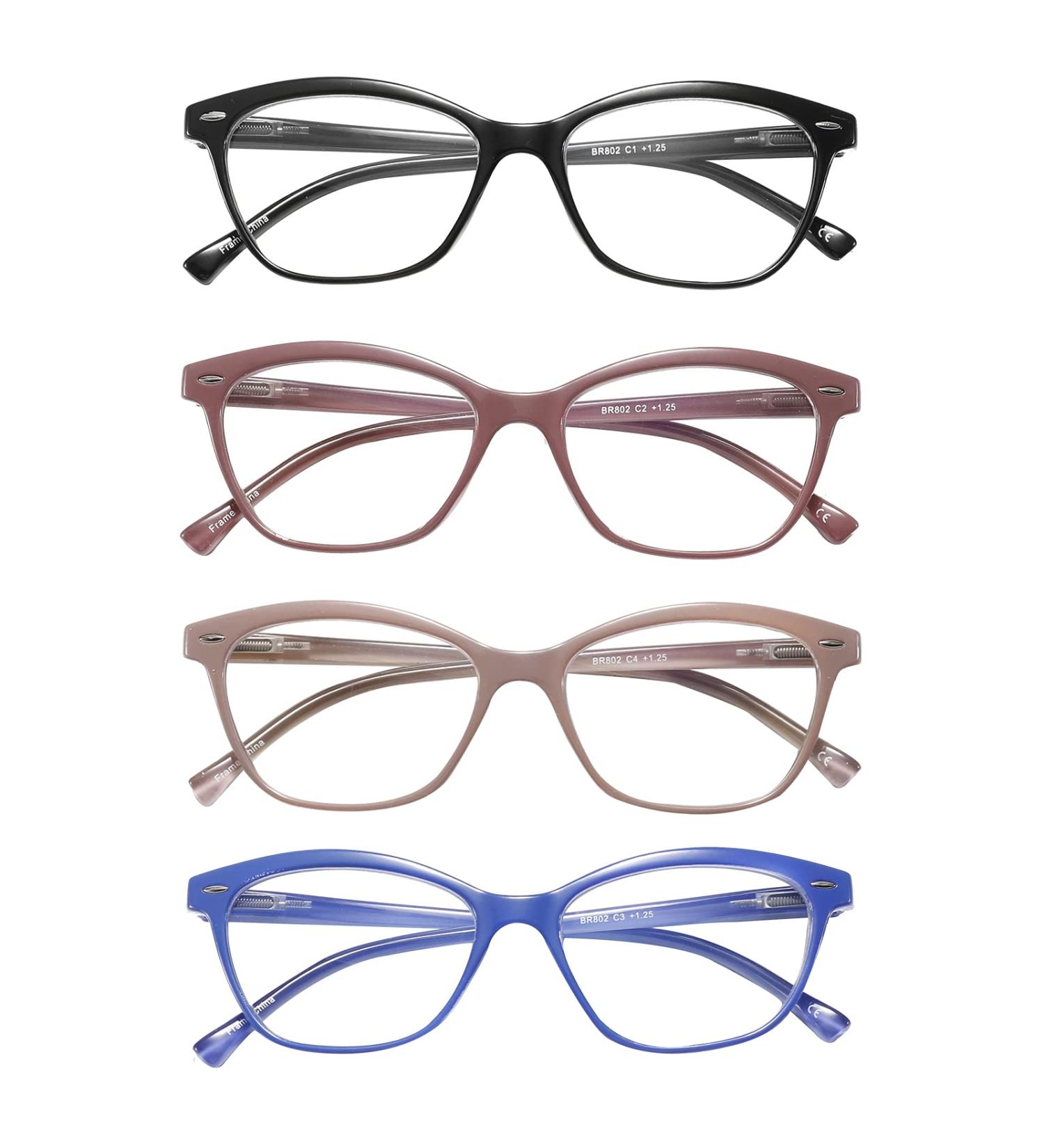 4 Pack Blue Light Blocking Computer Readers for Women 2.0 - Anti Glare UV Eyeglasses - Buy Online on GoSupps.com
