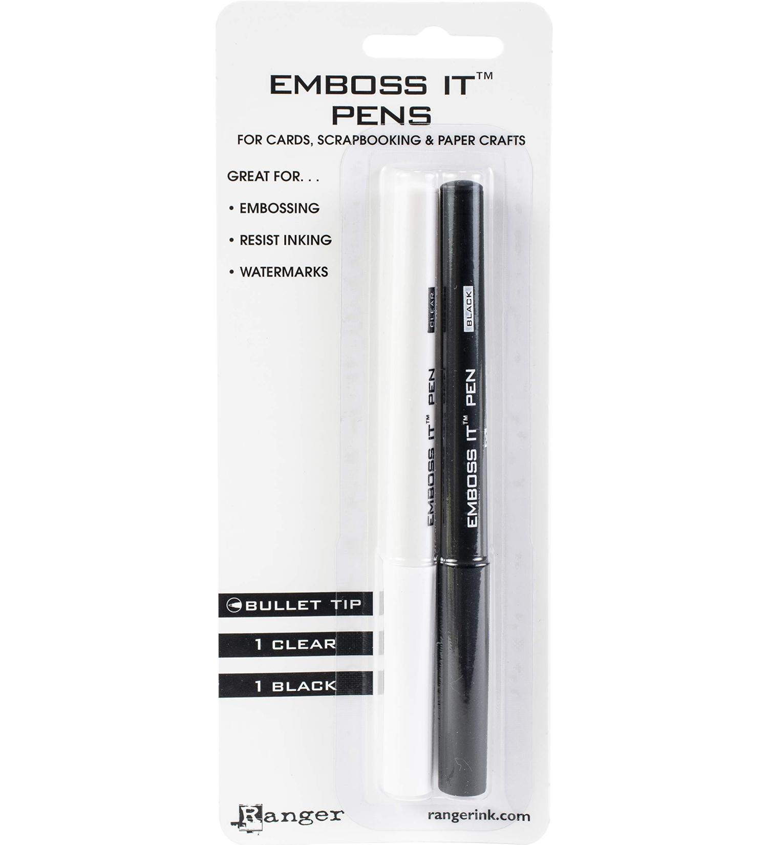 Ranger EMP20653 Inkssentials Embossing Pens 2-Pack - Black and Clear - Buy Online on GoSupps.com