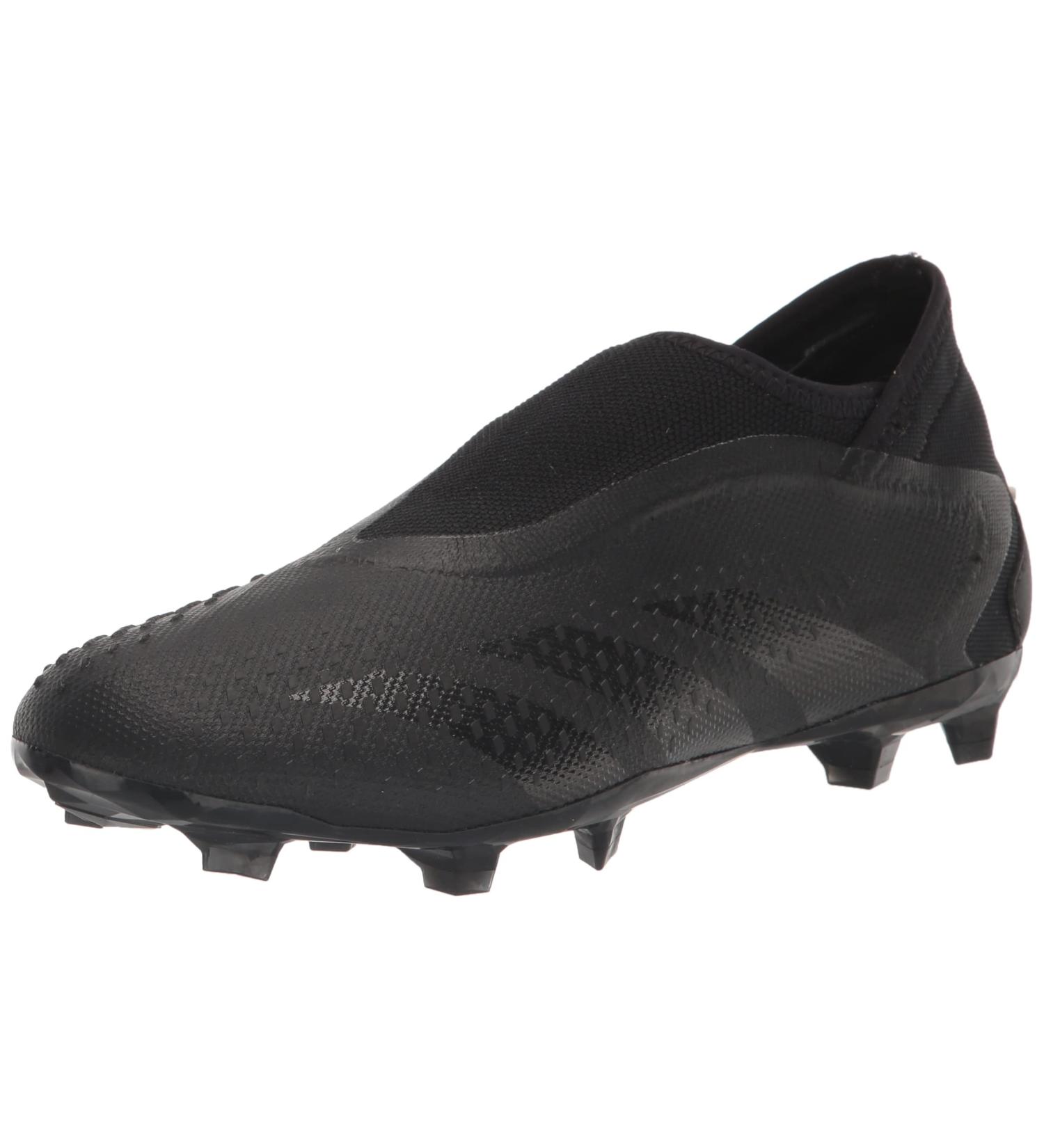 adidas Accuracy.3 FG Soccer Shoe - Unisex, Size 10 Women/9 Men, Black/White (Laceless) - Buy Online on GoSupps.com
