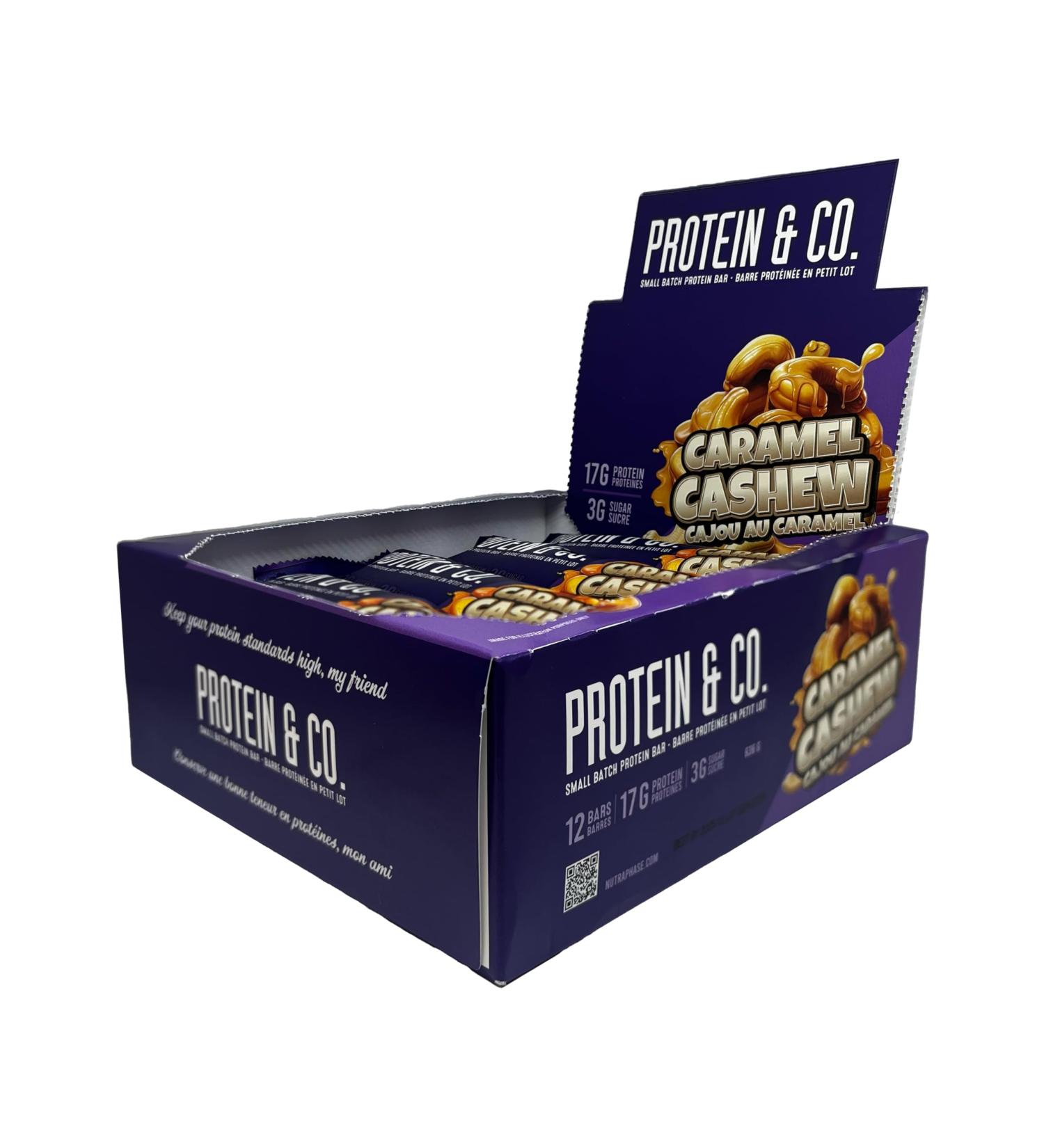 NEW Protein & Co. Small Batch Protein Bars - Caramel Cashew - Buy Online on GoSupps.com
