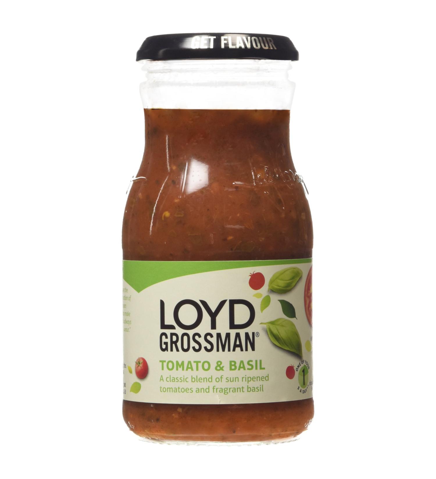  Premier Foods Loyd Grossman Tomato and basil sauce 350 g - Buy Online on GoSupps.com