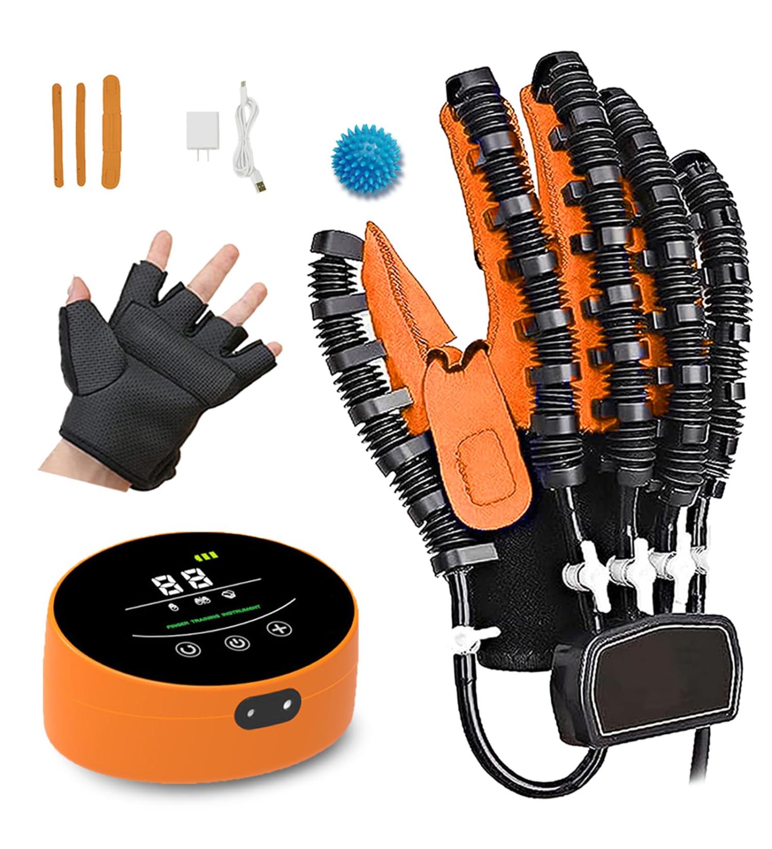 Rehabilitation Robot Gloves Hand Exerciser Self Training Finger Rehabilitation Device Functional Hand Stroke Recovery Equipment for Hand Dysfunction Patients(A:Left Hand B:Right Hand) - Buy Online on GoSupps.com