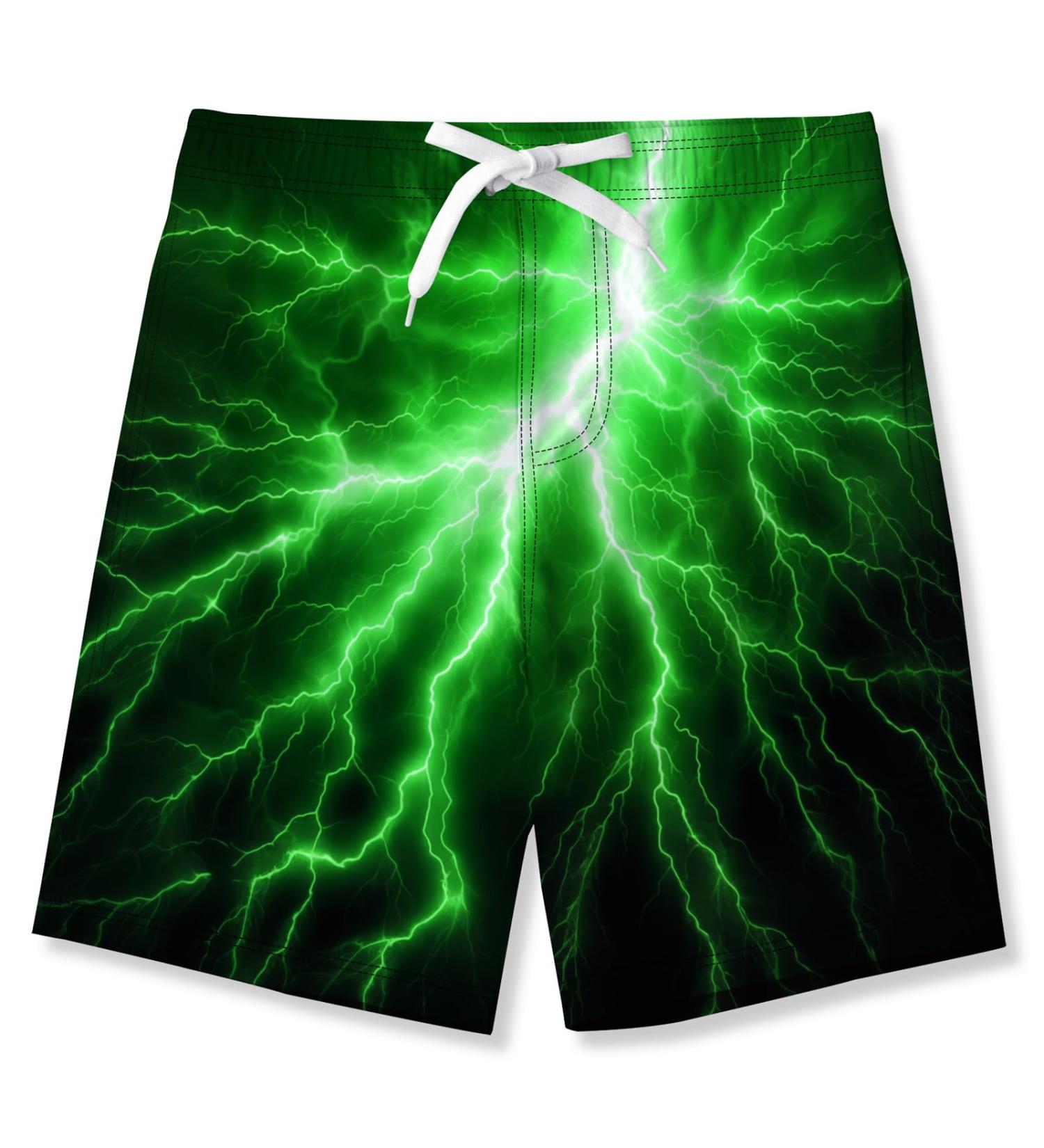 Newistar swimming trunks boys 3D printing fast drying bathrooms with mesh feed summer beach short pants swimming pants children 8-16 years 12-14 years flash 2