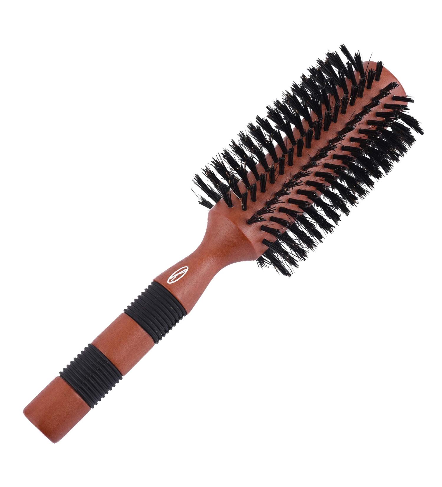 Large Radial Bristle Brush - Boar and Nylon Bristles | Soft Hair Brush for Curly, Afro Hair | Men and Women - Buy Online on GoSupps.com