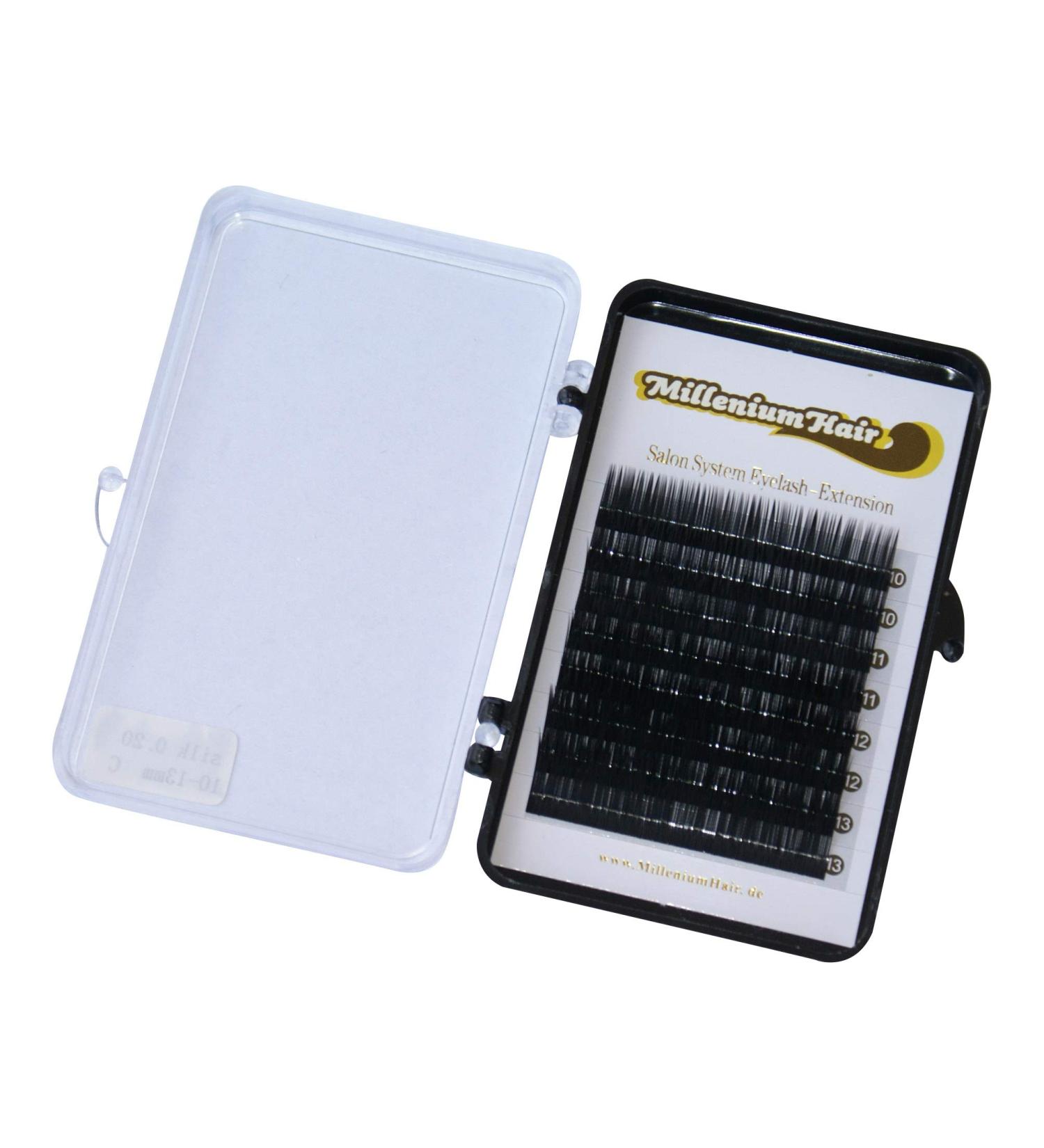 MilleniumHair Silk Lashes - Silk eyelashes - C-Curl - 0.10 mm thickness - 8 lines - 10-13 mm