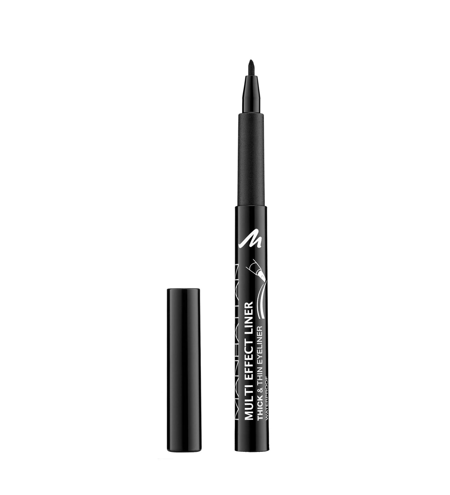 Manhattan Multi Effect Liner highly pigmented black eyeliner for a thick and thin eyeliner color Black 001 1 x 1ml