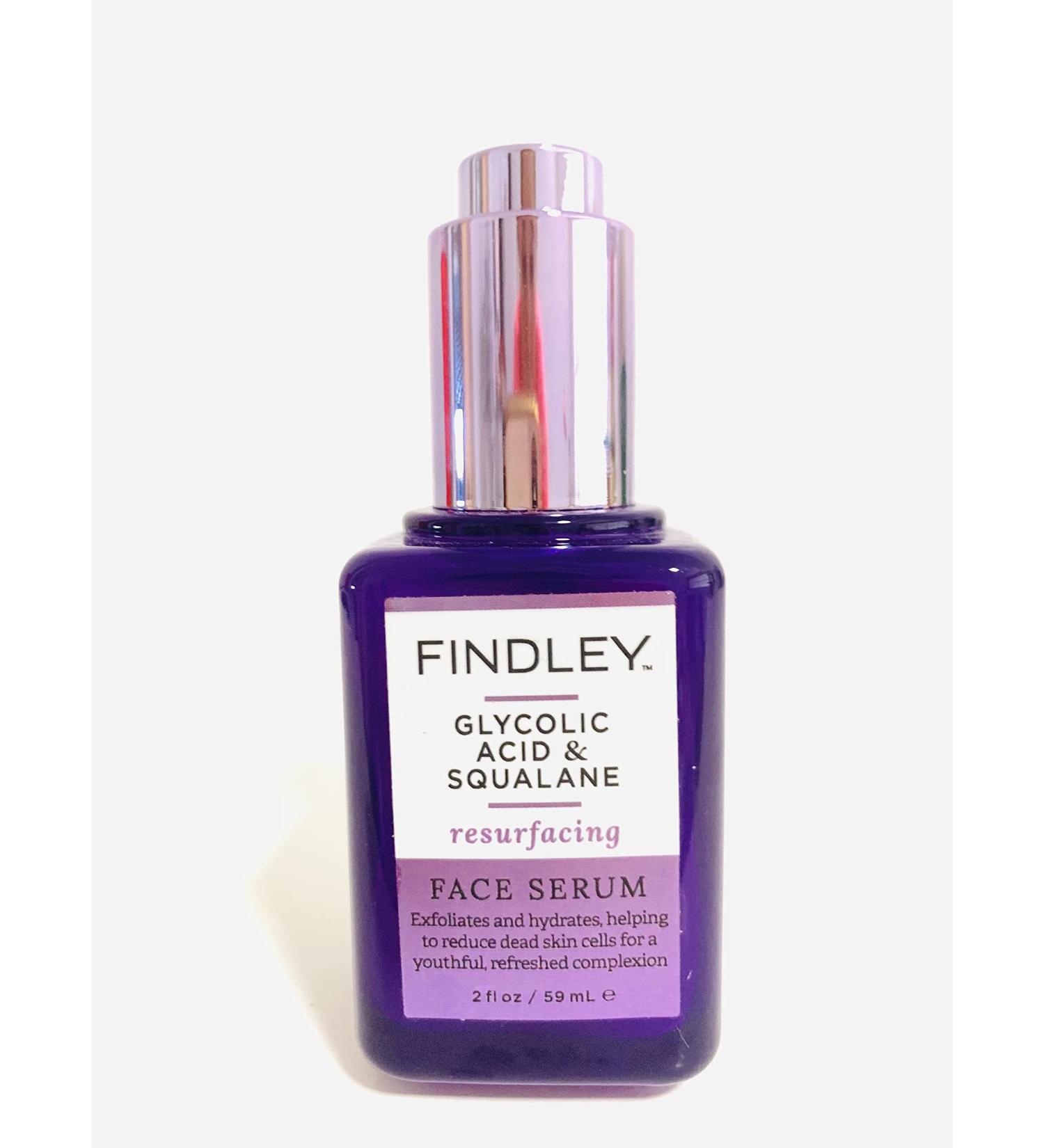 Findley Glycolic Acid & Squalane Resurfacing Face Serum 2 FlOz