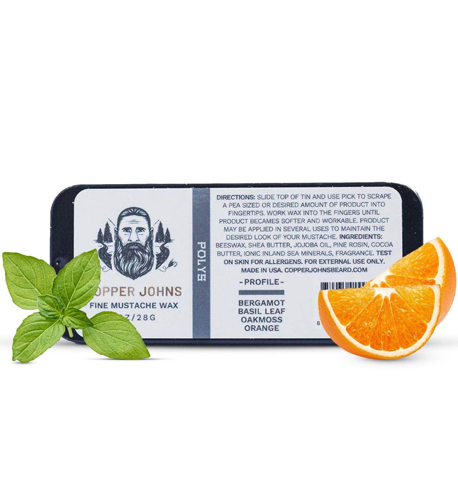 Mustache Wax for Strong Hold | Clean & Well-Kept Mustache | Beeswax & Jojoba Oil | 1oz | Polys - International Shipping Available - Buy Online on GoSupps.com